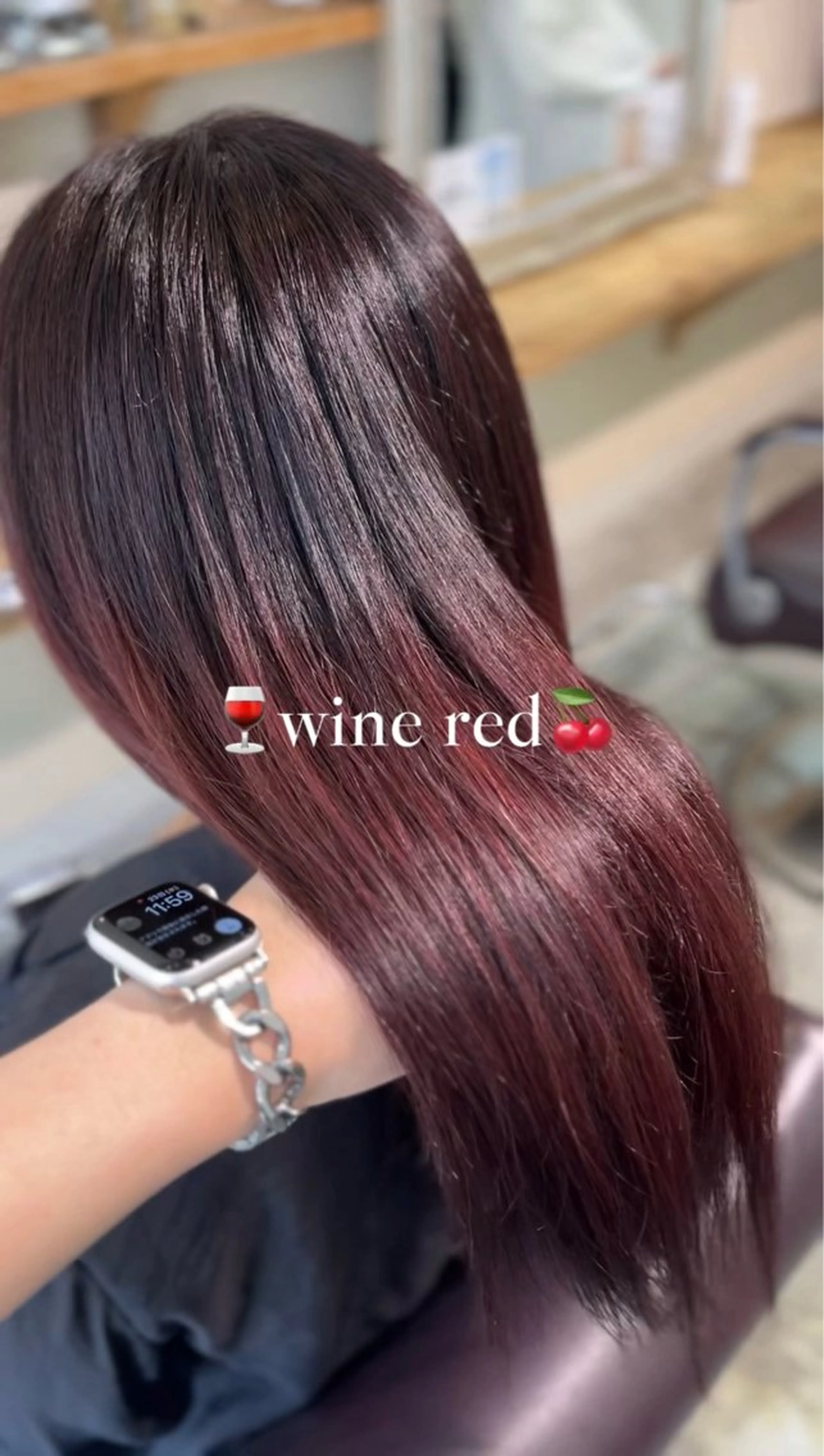 ロング カラー ヘアカラー トリートメント フェザーパーマ🌙 毛流れ yuzukiのヘアスタイル