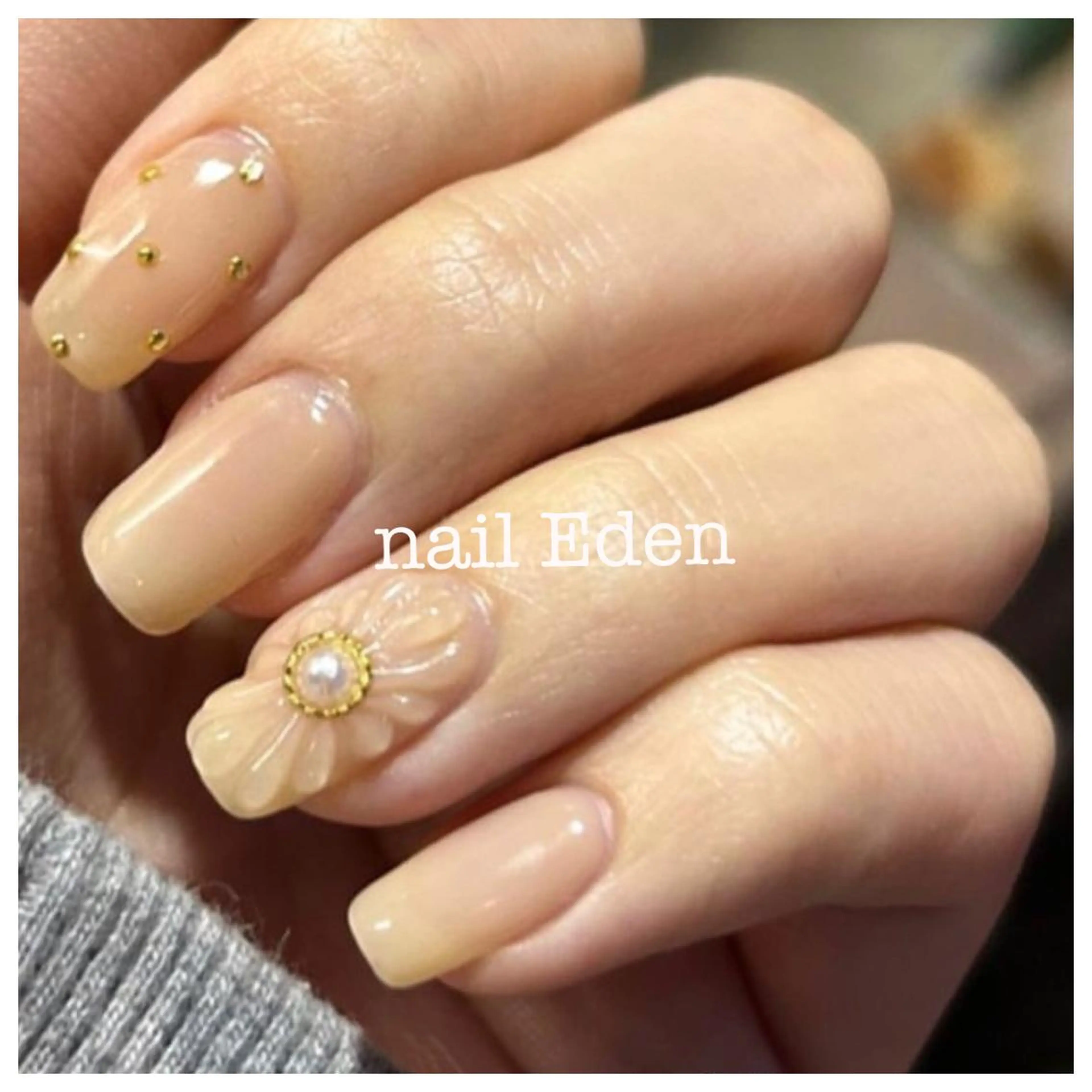 ネイル 持ち込み ハンドネイル ハンドケア Eden　private nail saron所属・Eden ♾️のネイルデザイン