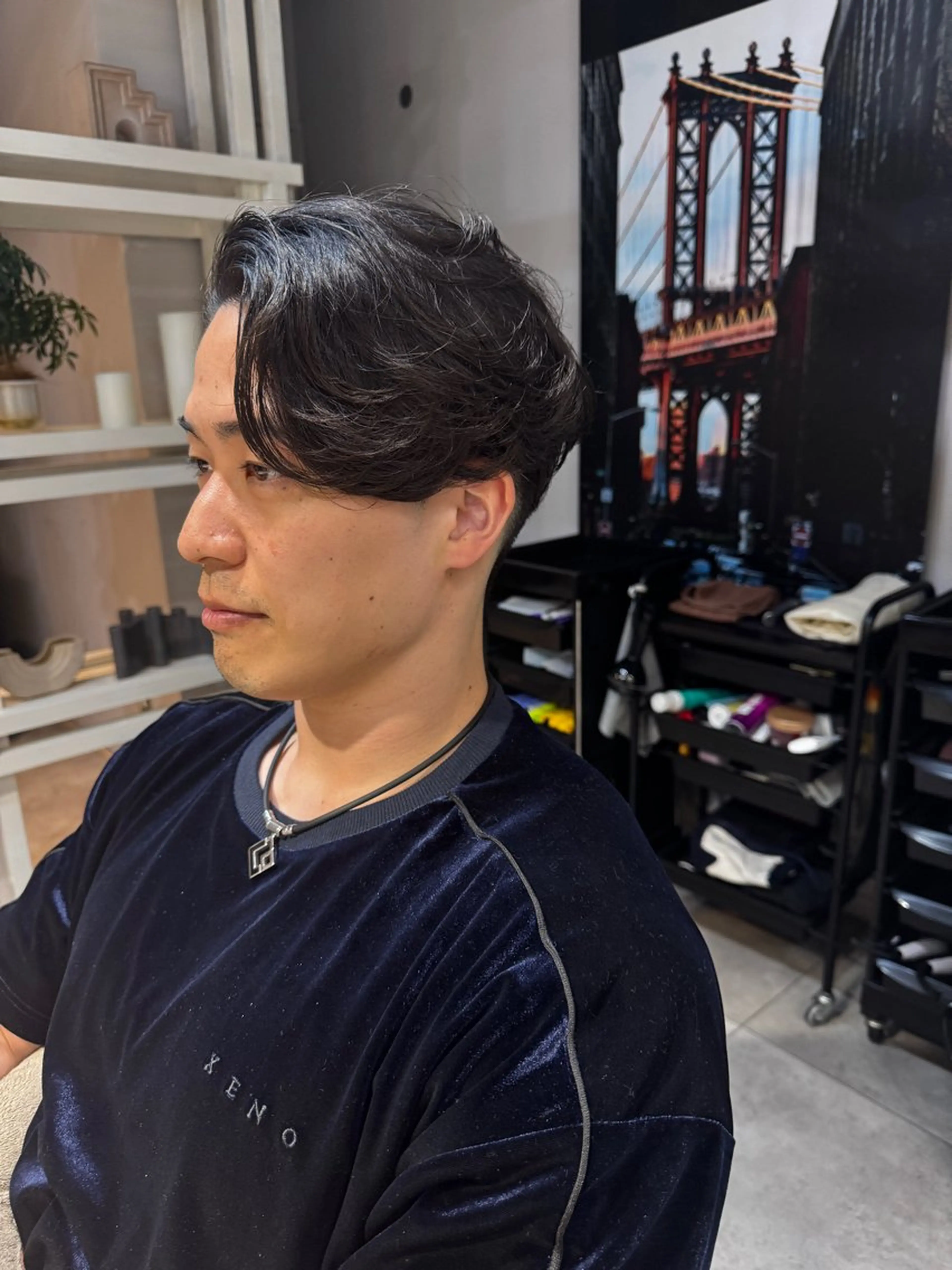 ミディアム パーマ メンズ ニュアンスパーマ カット 縮毛矯正 トリートメント Dxxxx III所属・女性目線の大人 メンズ*Ayakaのヘアスタイル