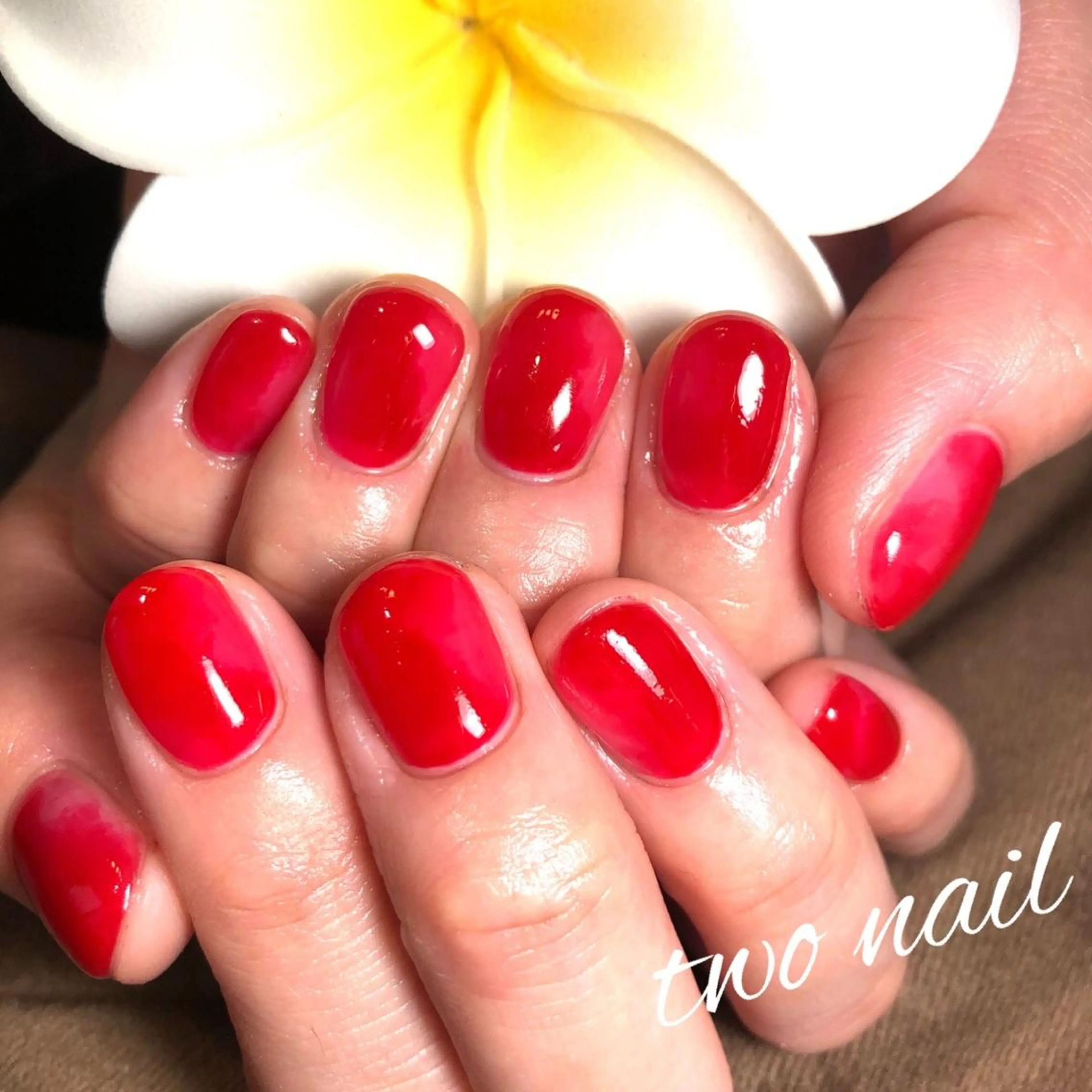 ネイル ワンカラーネイル two nailのネイルデザイン