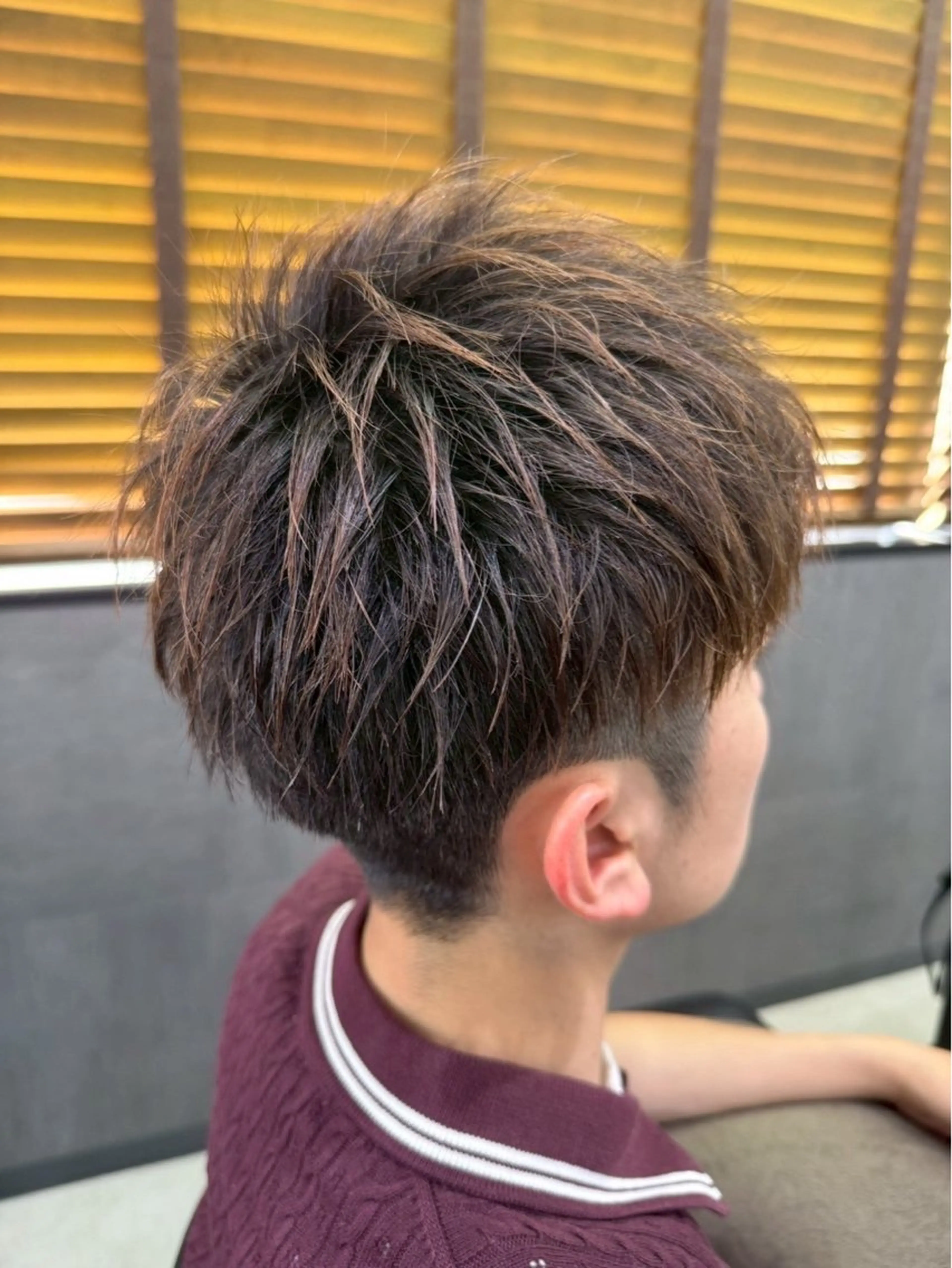 ショート パーマ メンズ スタイリスト兼 アイリストyuikaのヘアスタイル