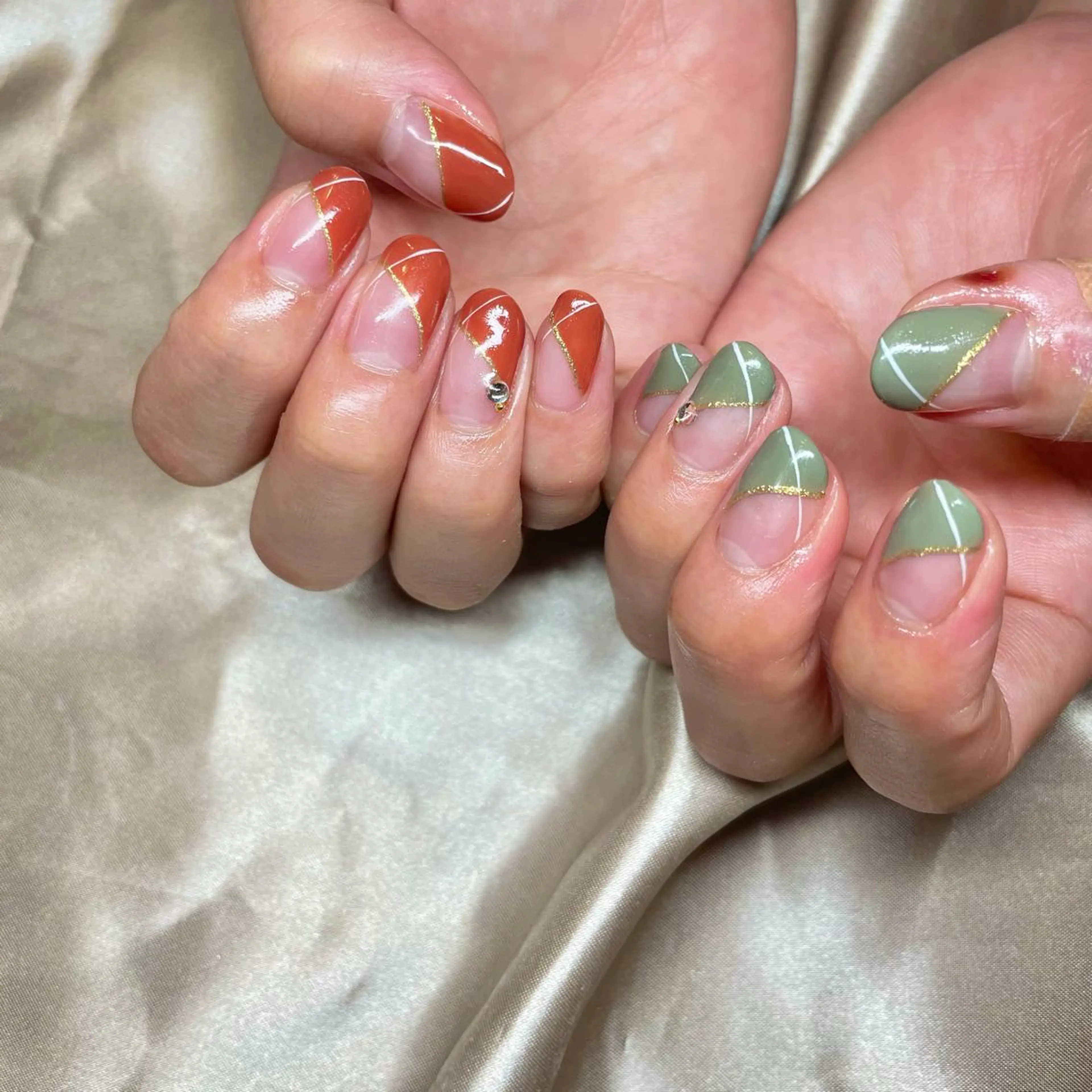 ショート カラー パーマ ヘアアレンジ メンズ キッズ ネイル マツエク・マツパ フレンチネイル ハンドネイル ハンドケア nail&eye Aoのマツエク・マツパデザイン