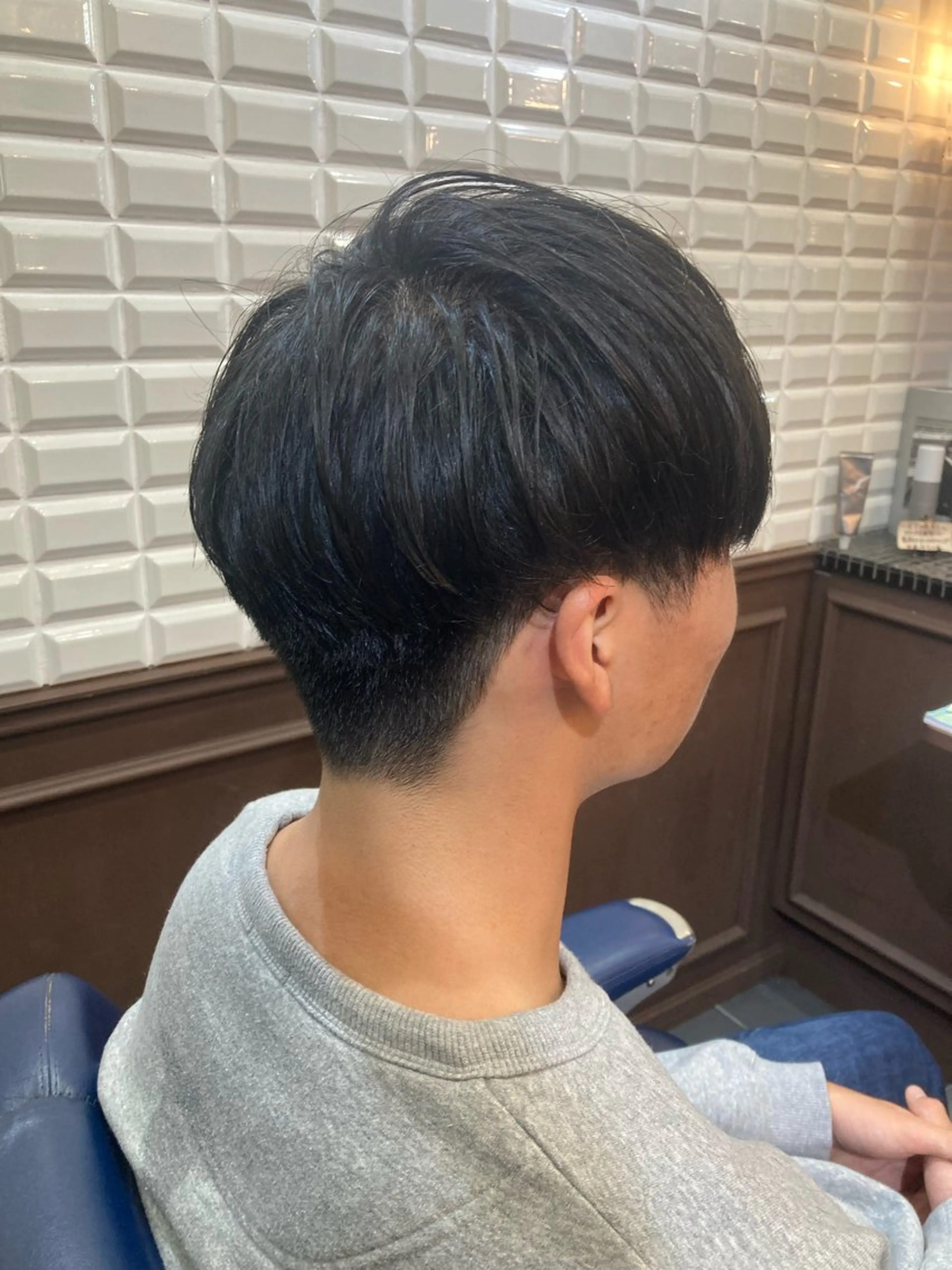 ショート メンズ マッシュ ルピナス中田店長 山口大地のヘアスタイル