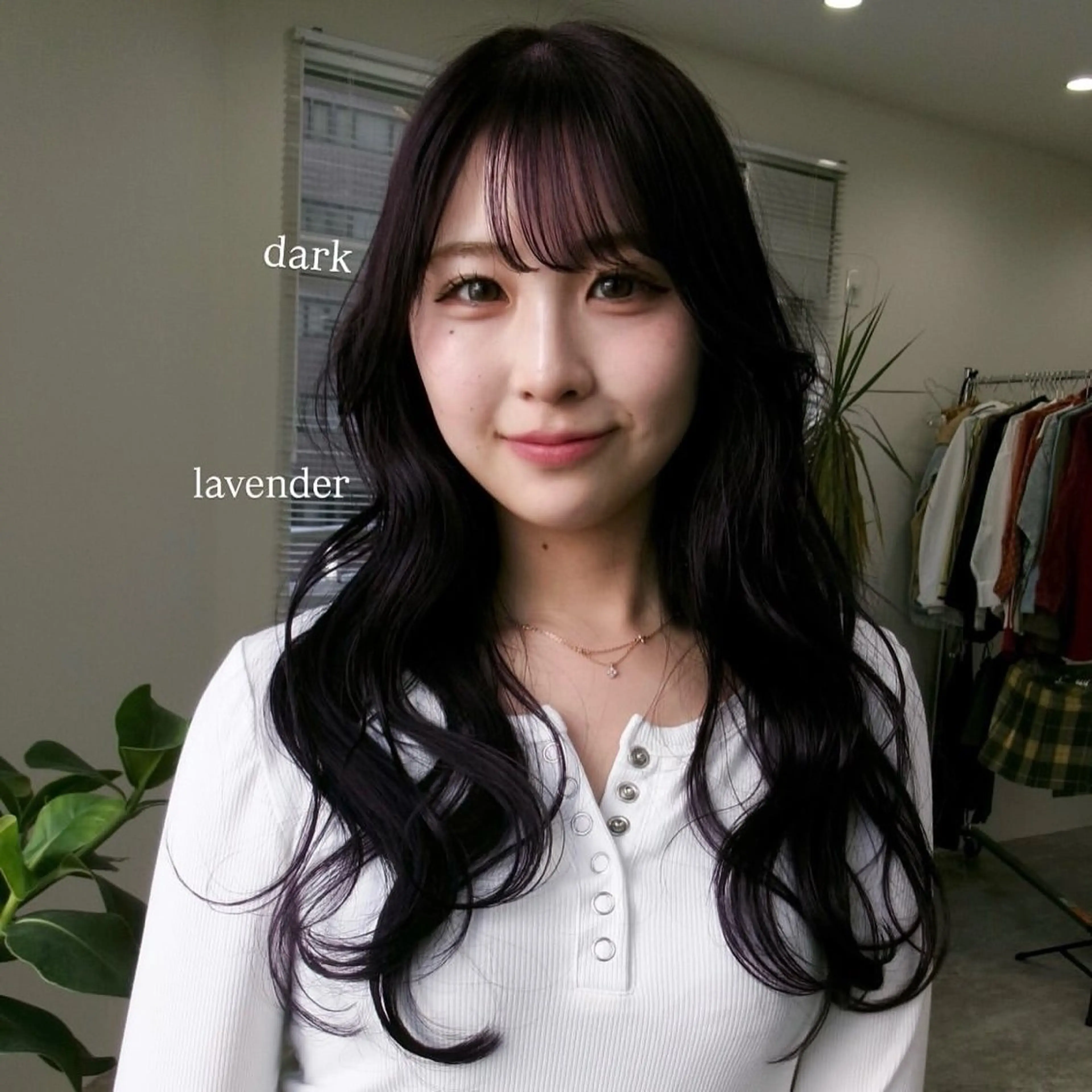 ロング カラー ディープラベンダー ラベンダーカラー ヘアカラー arisa/暖色 /伏見/レイヤーのヘアスタイル