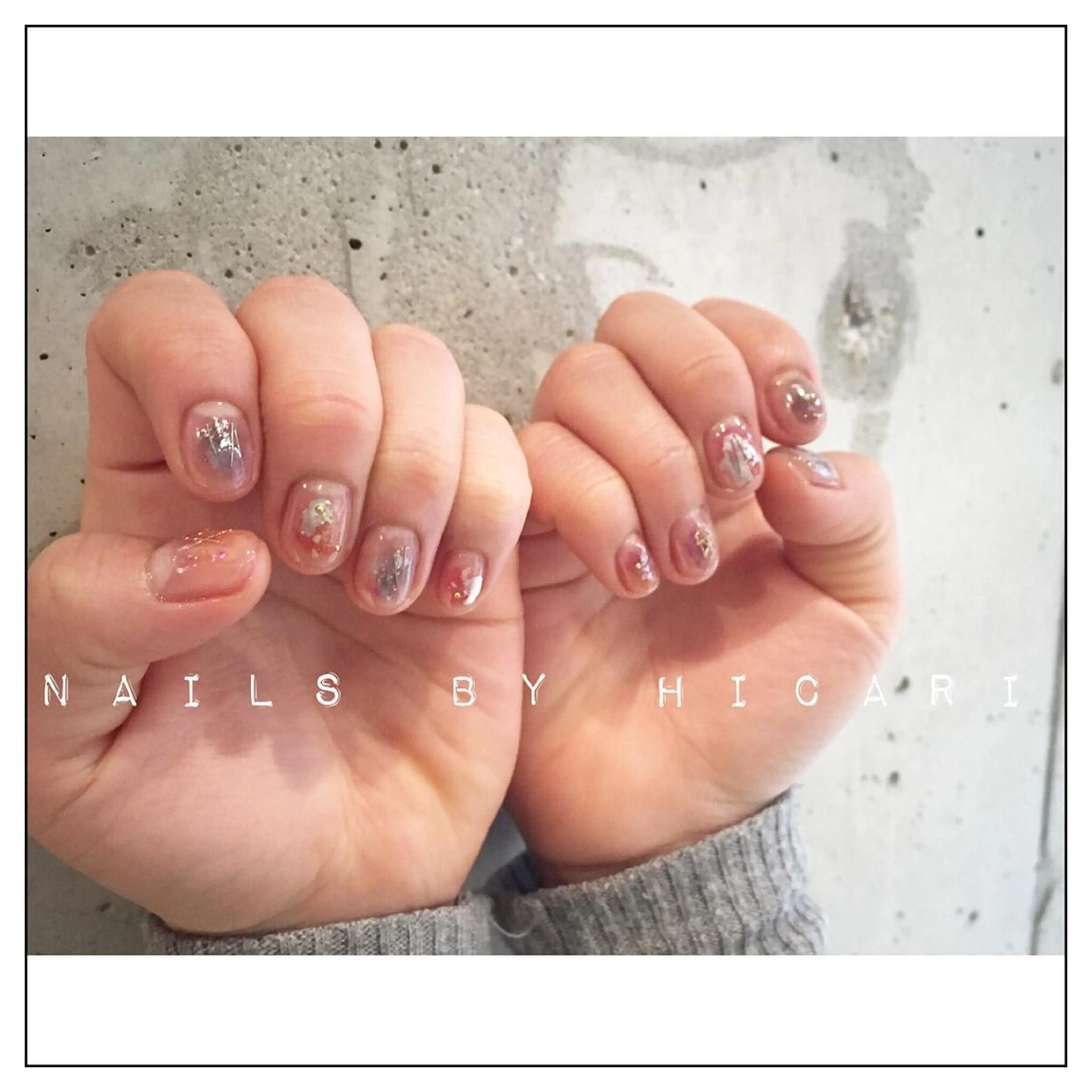 カラー ネイル マツエク・マツパ ジェルネイル ニュアンスネイル パラジェル illum hicariのネイルデザイン