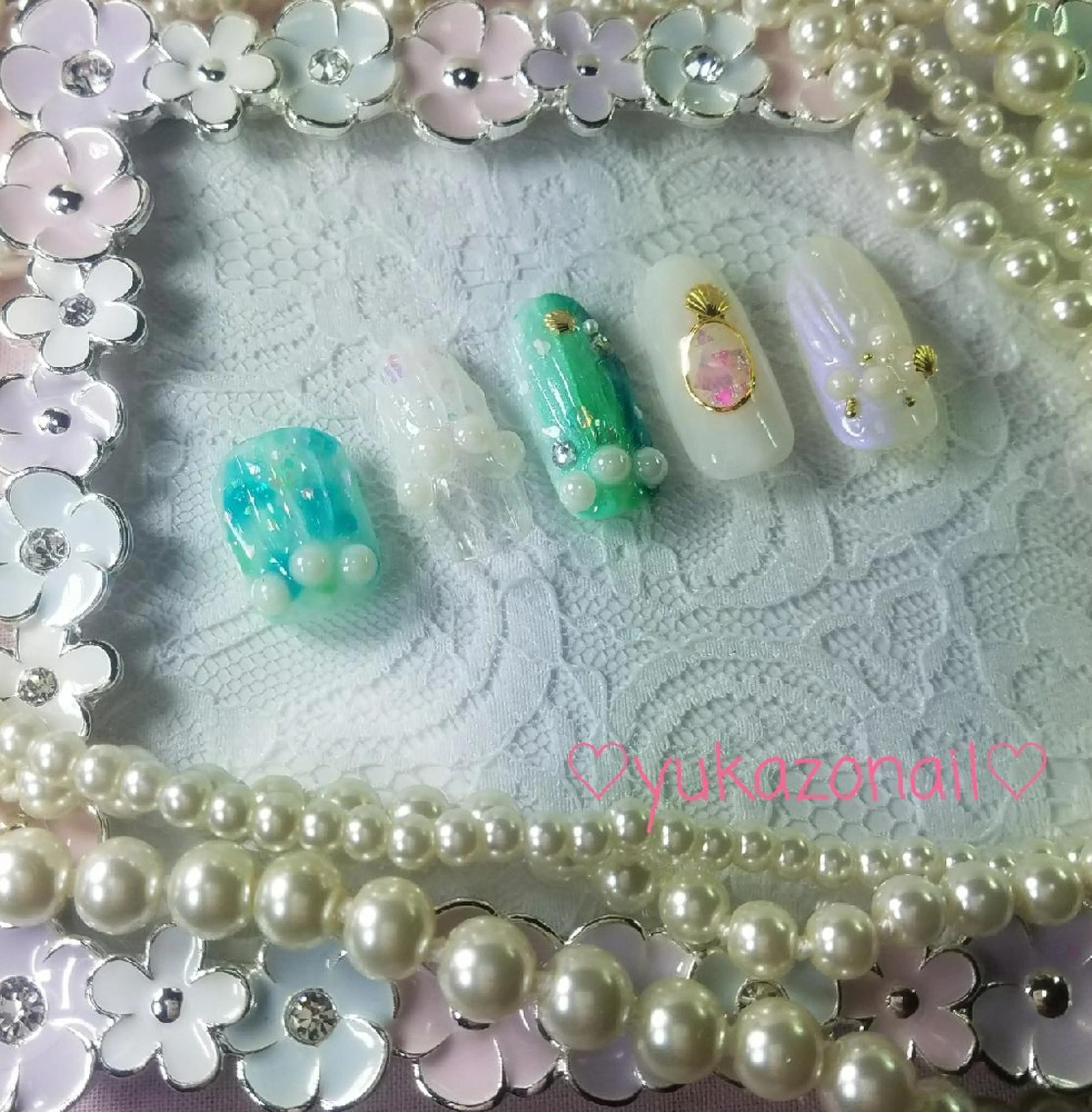 ネイル ネイルチップ nail atelier yuka所属・❤ yuka❤のネイルデザイン