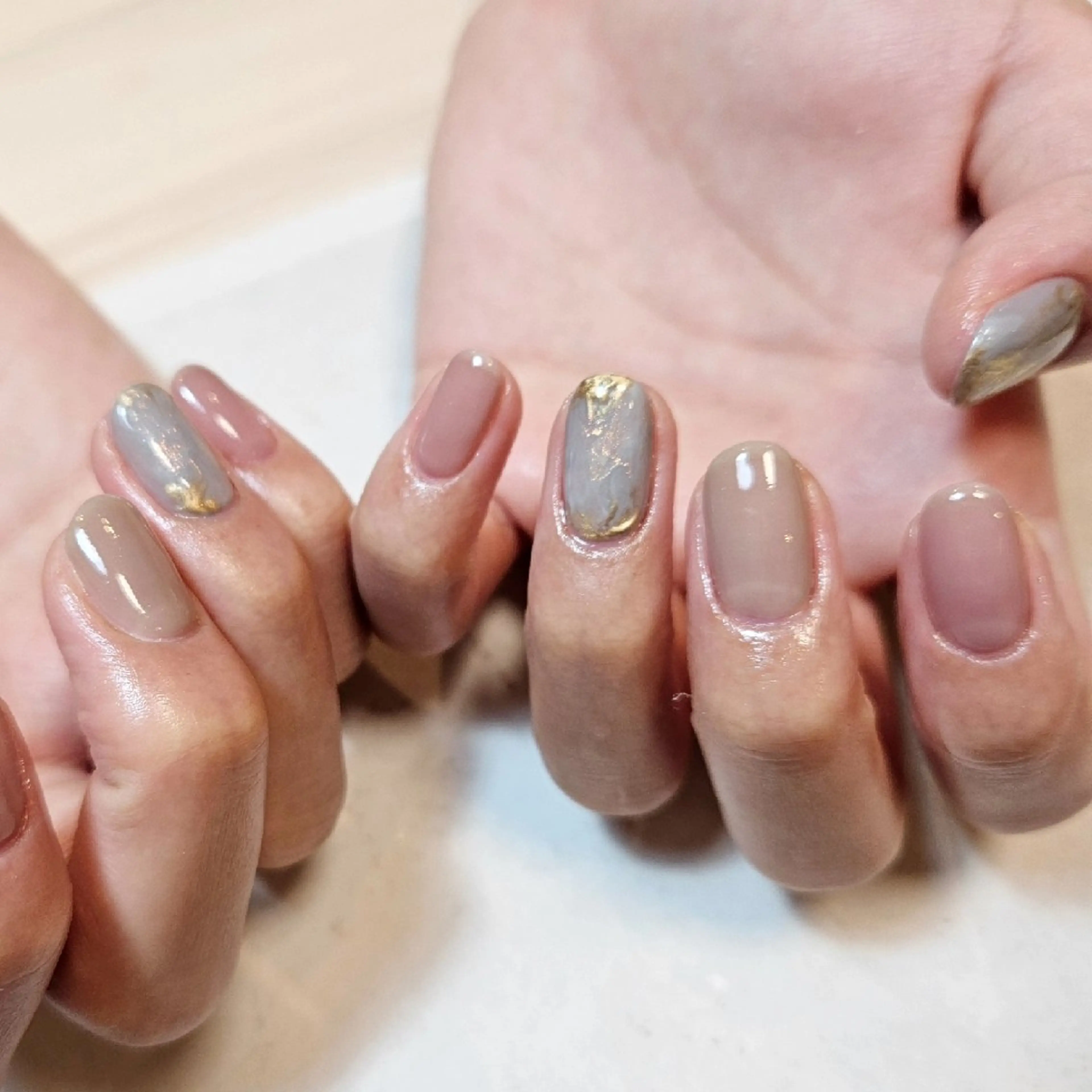 ネイル ジェルネイル ニュアンスネイル パラジェル シンプルネイル ハンドネイル Nailsalon manoのネイルデザイン
