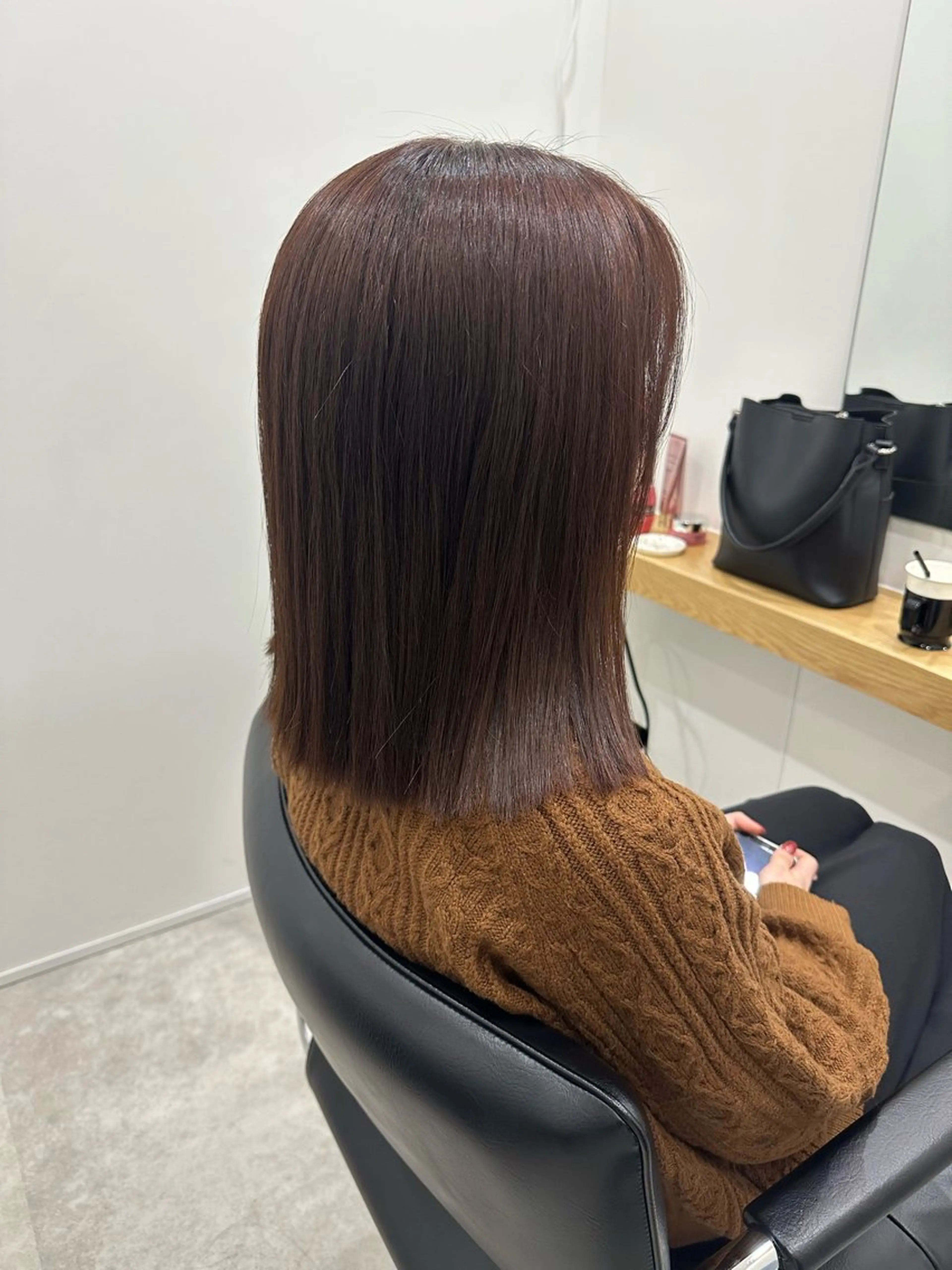 ミディアム カラー カット ヘアカラー トリートメント ヘアセット/艶カラー 💐nao.のヘアスタイル