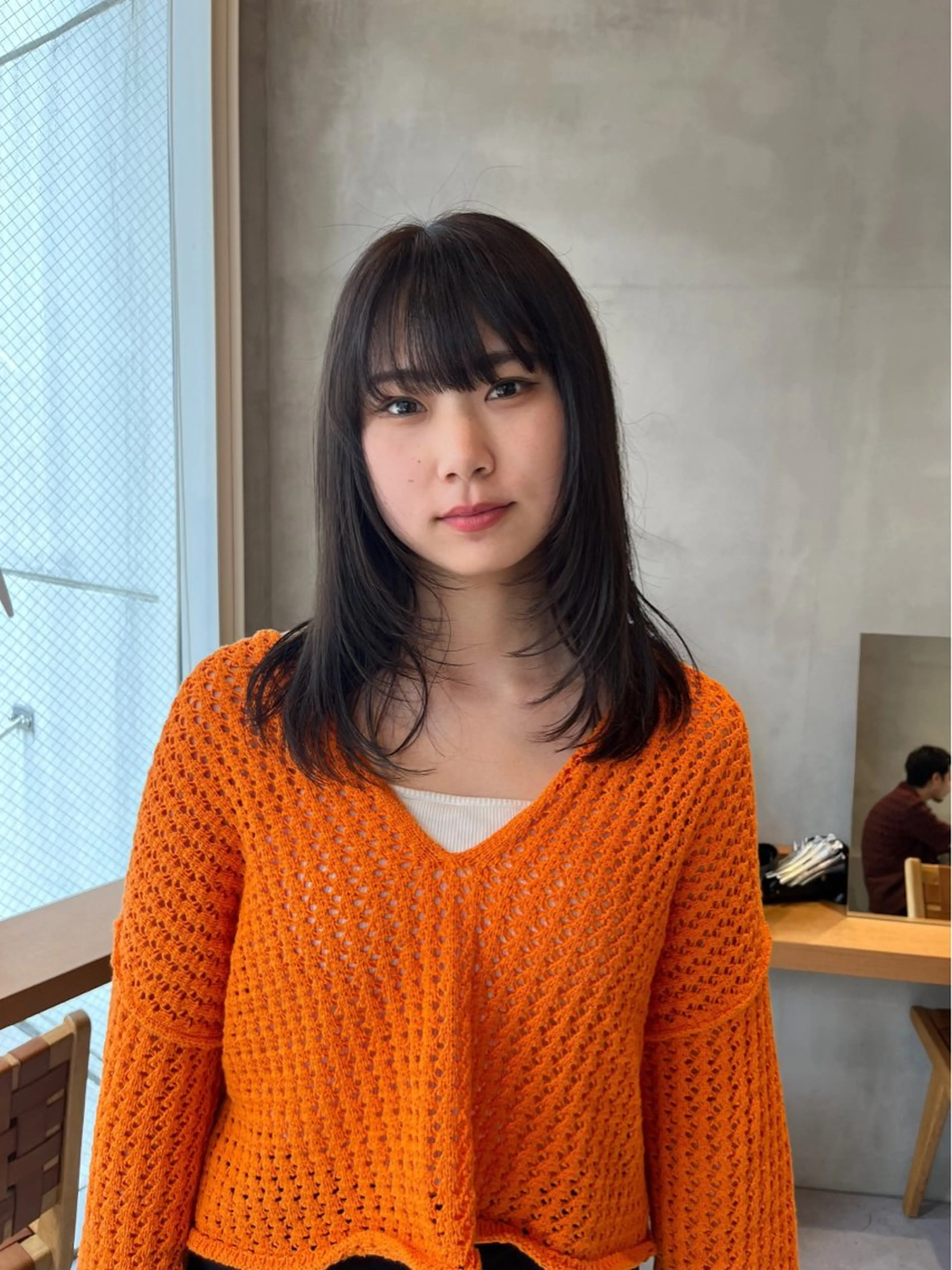 セミロング カラー カット ヘアカラー トリートメント ボブ&透明感カラー ♡TOMOEのヘアスタイル