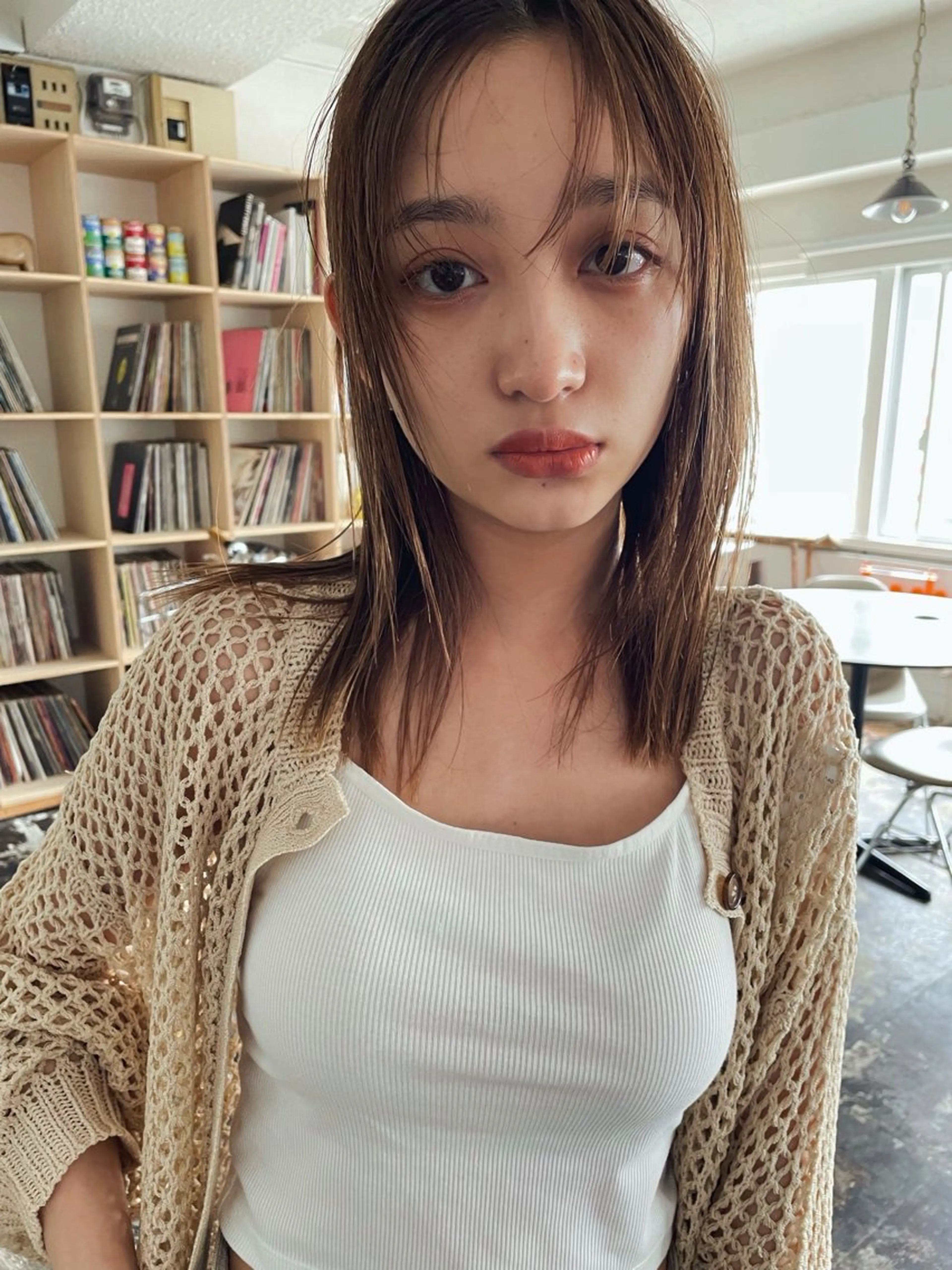 セミロング green上野所属・ナチュラルパーマ 🤍渋谷🤍kaeのヘアスタイル