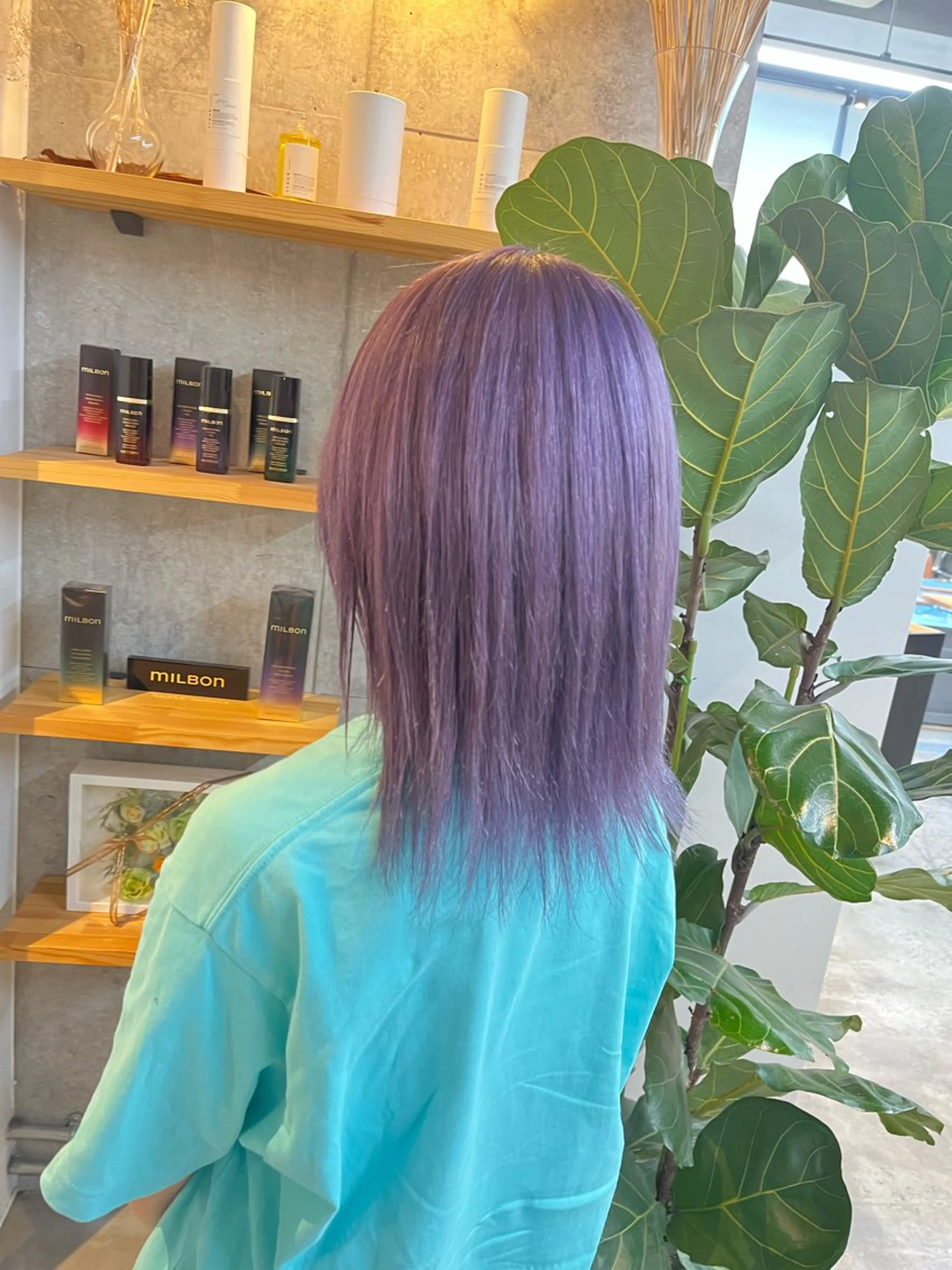 ミディアム カラー ヘアカラー ハイトーンカラ ー/小川のヘアスタイル