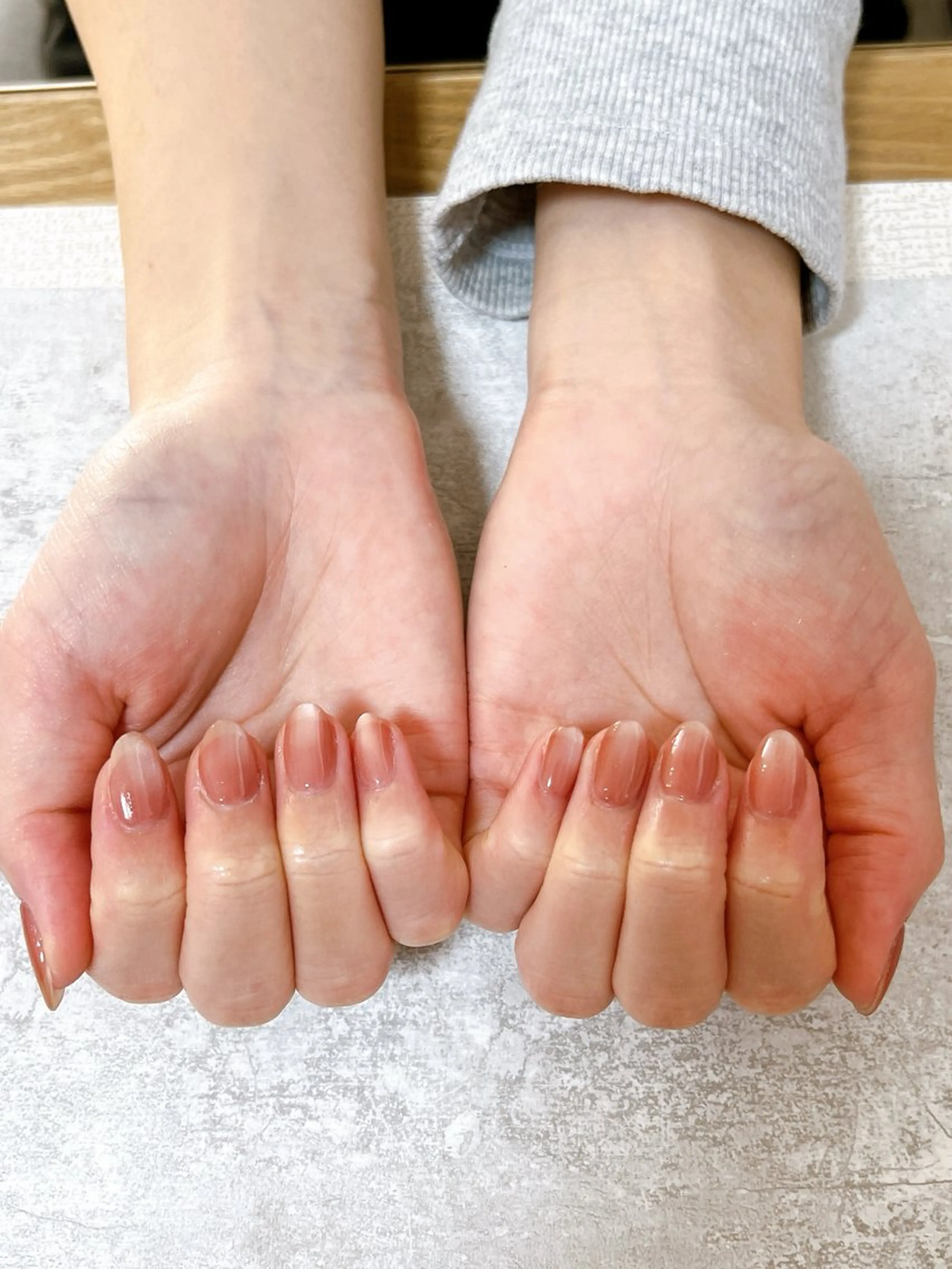 ネイル オーロラネイル フットネイル フレンチネイル ジェルネイル ハート ハンドネイル Mogu nail 二子玉川のネイルデザイン