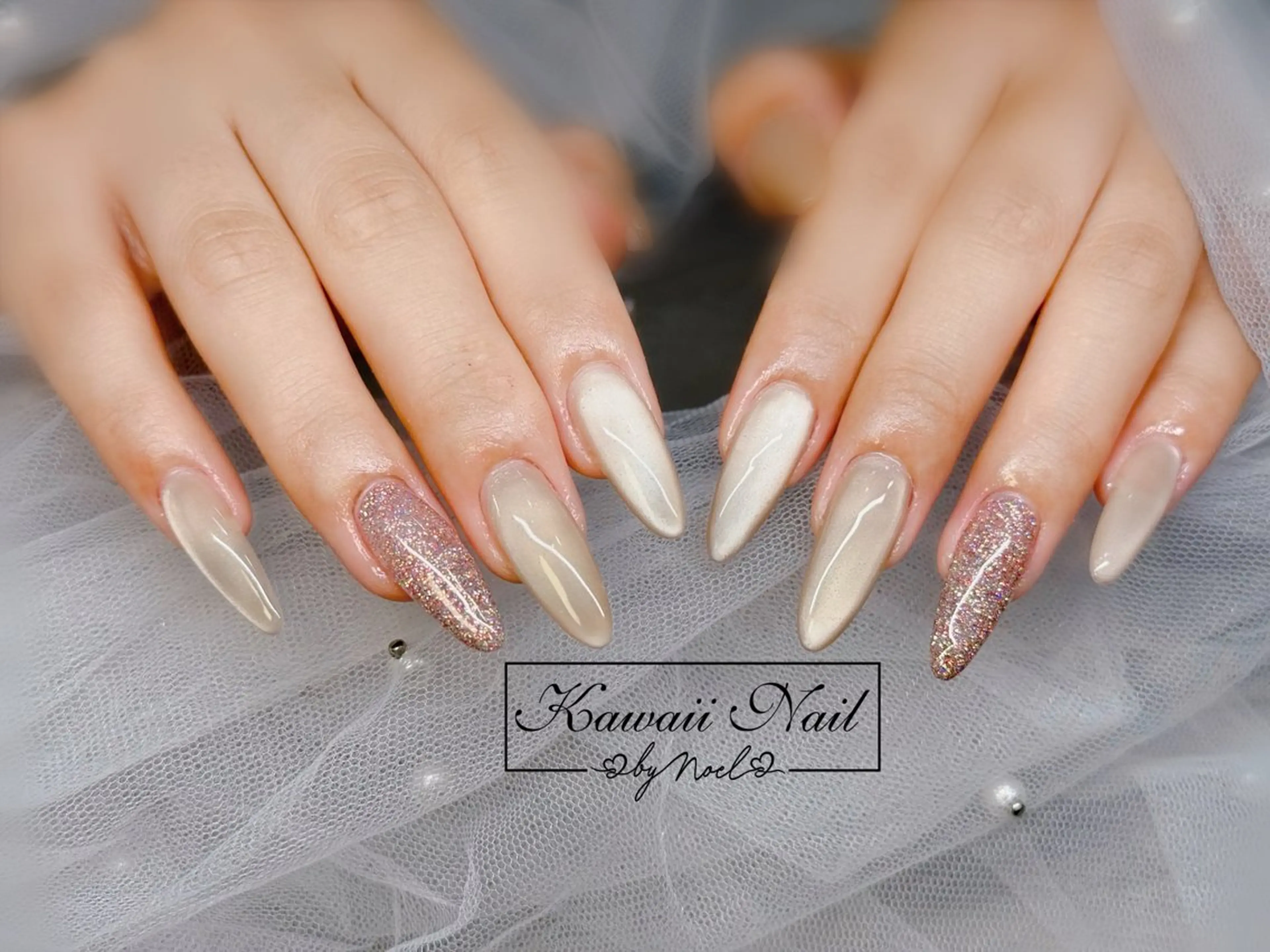 ネイル アートネイル フットネイル フレンチネイル ジェルネイル 韓国ネイル Kawaii Nail Salon所属・YURI NAIL NARITAのネイルデザイン