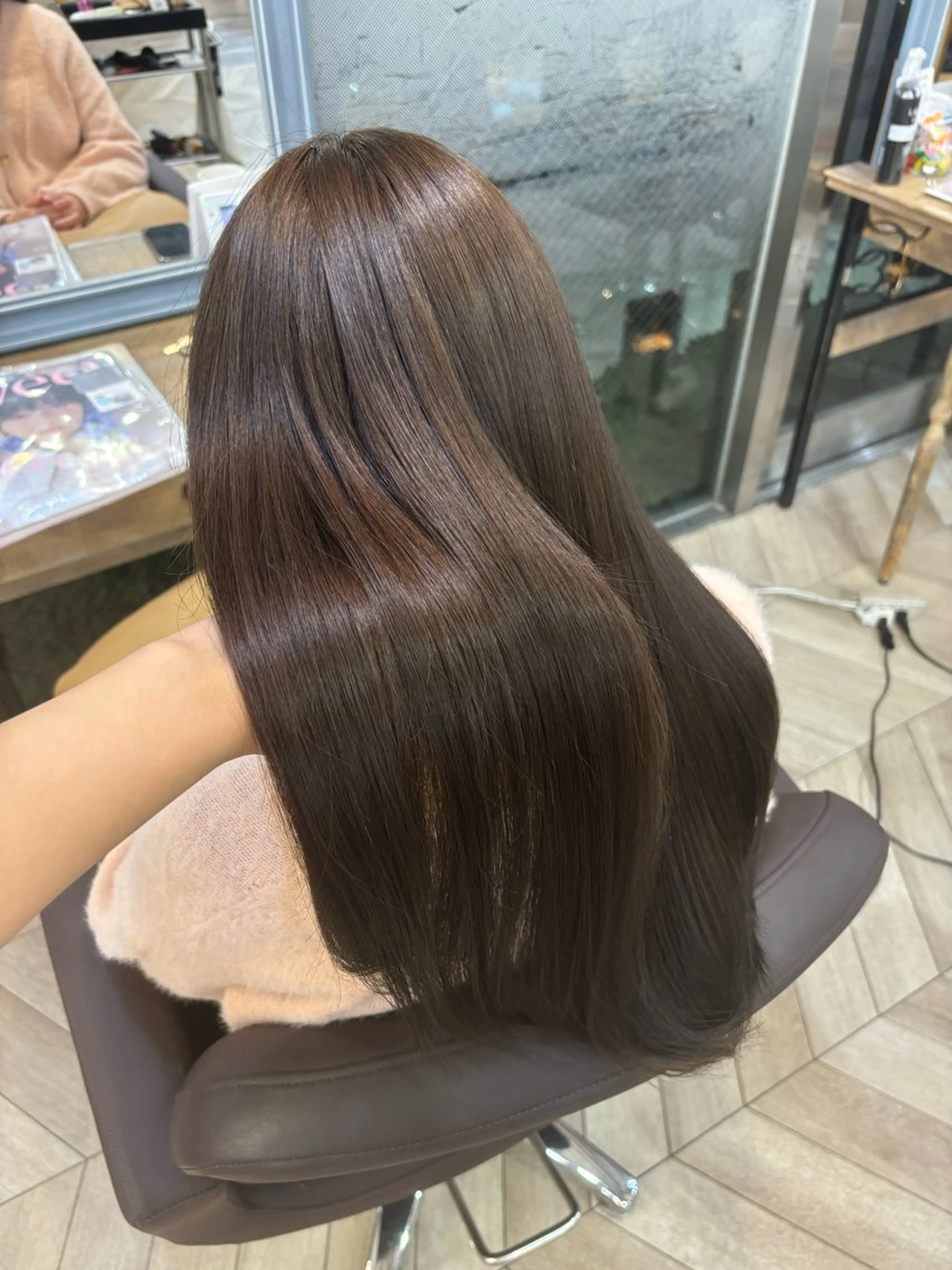 ロング カラー ベージュカラー 優李 ゆうり‪のヘアスタイル