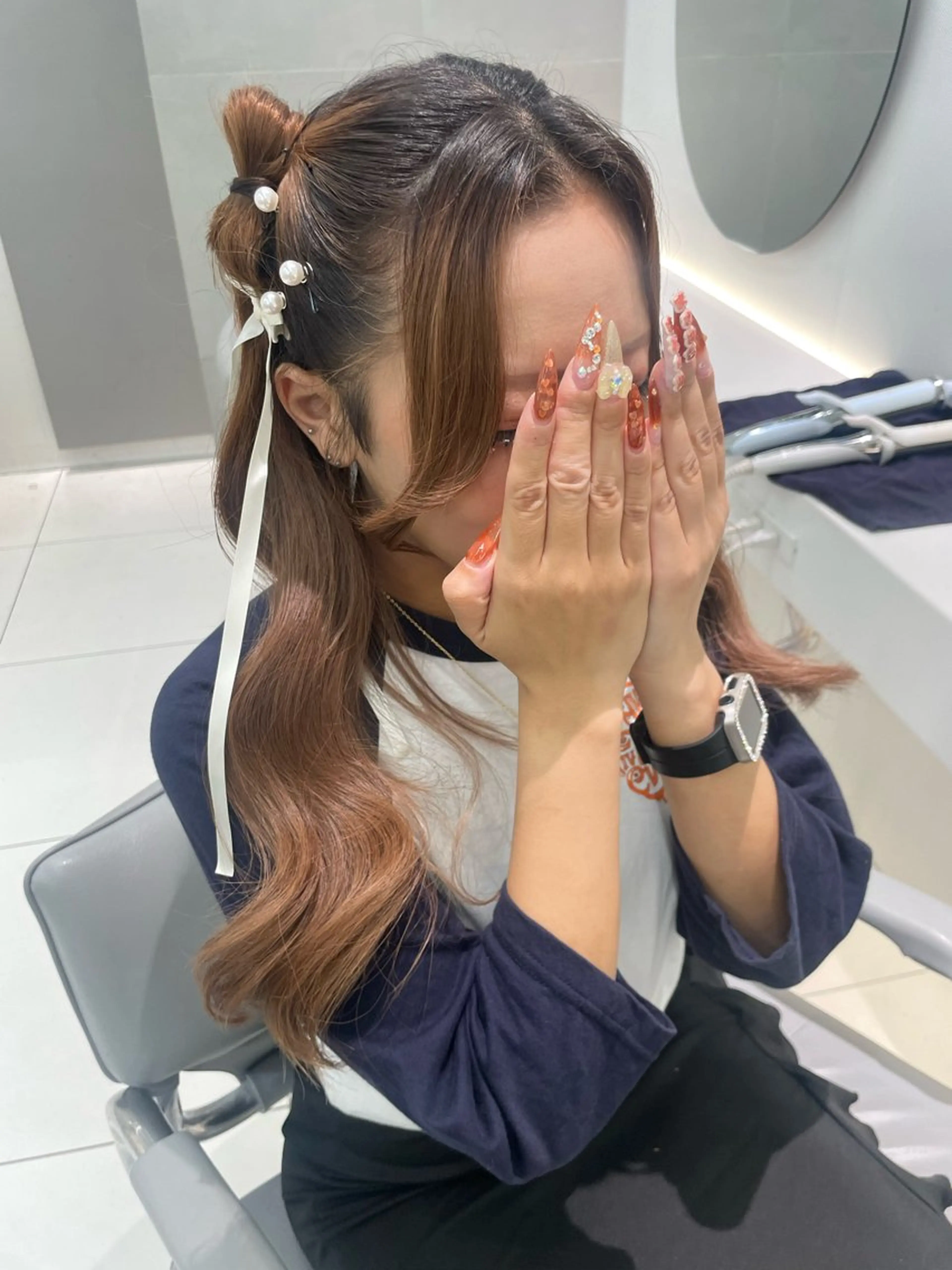 ヘアアレンジ 結婚式・ブライダル ヘアセット ヘアセット🎀耳つぼ 👂💎MONAMIのヘアスタイル