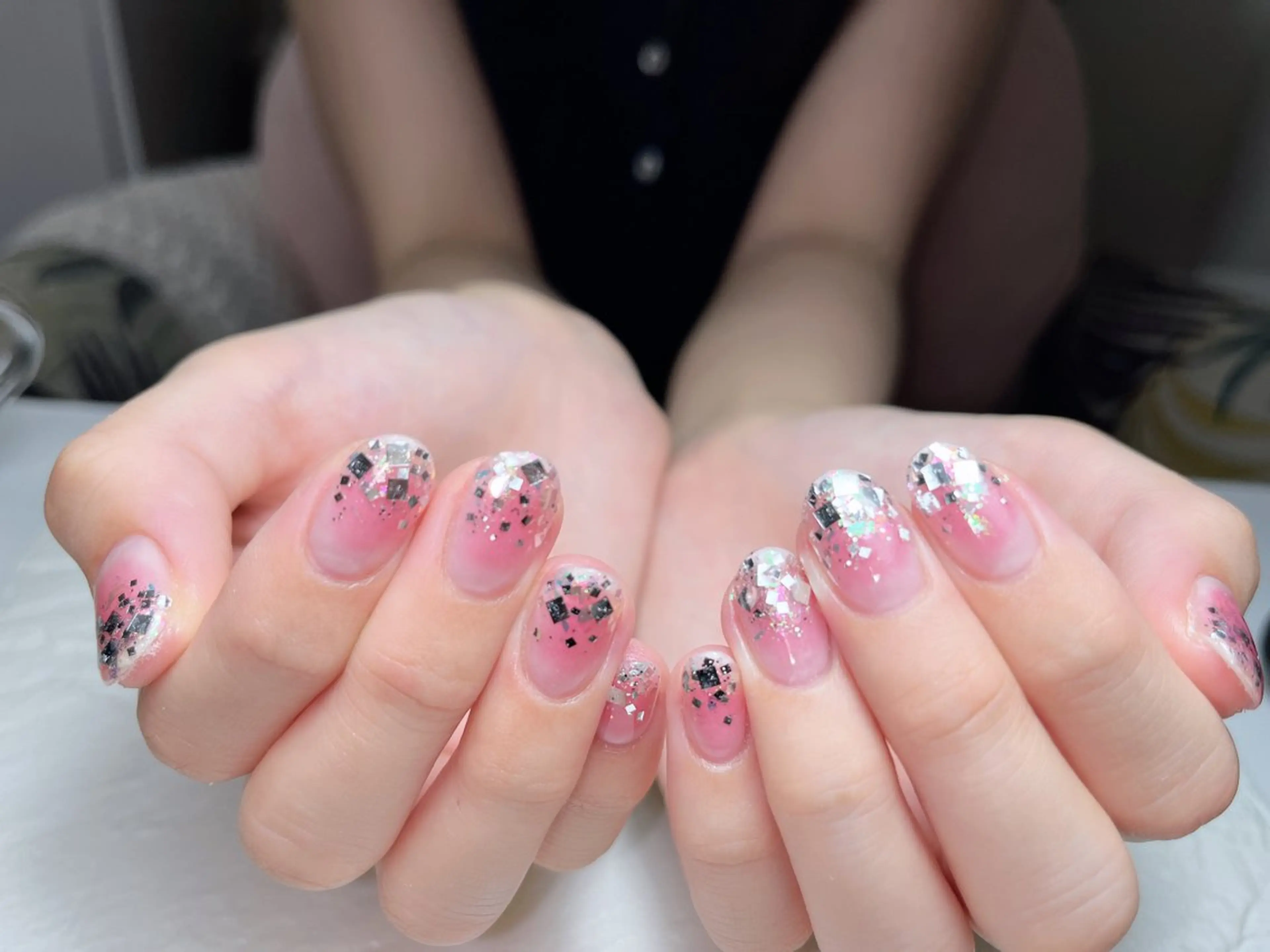 フレンチネイル（ガラスフレンチネイル）→オフ付き､ドライケア込★の写真