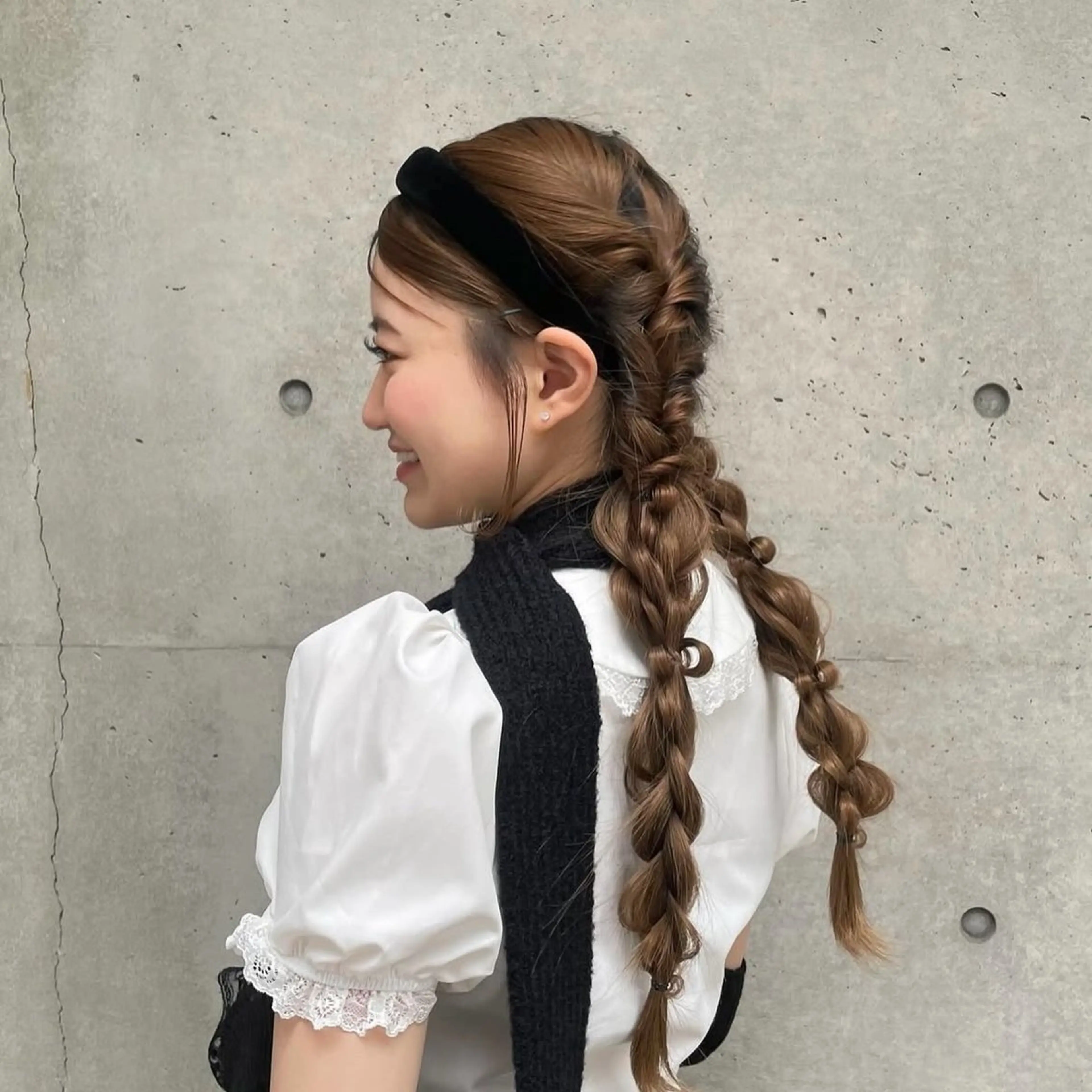 ロング 横嶋 倫のヘアスタイル