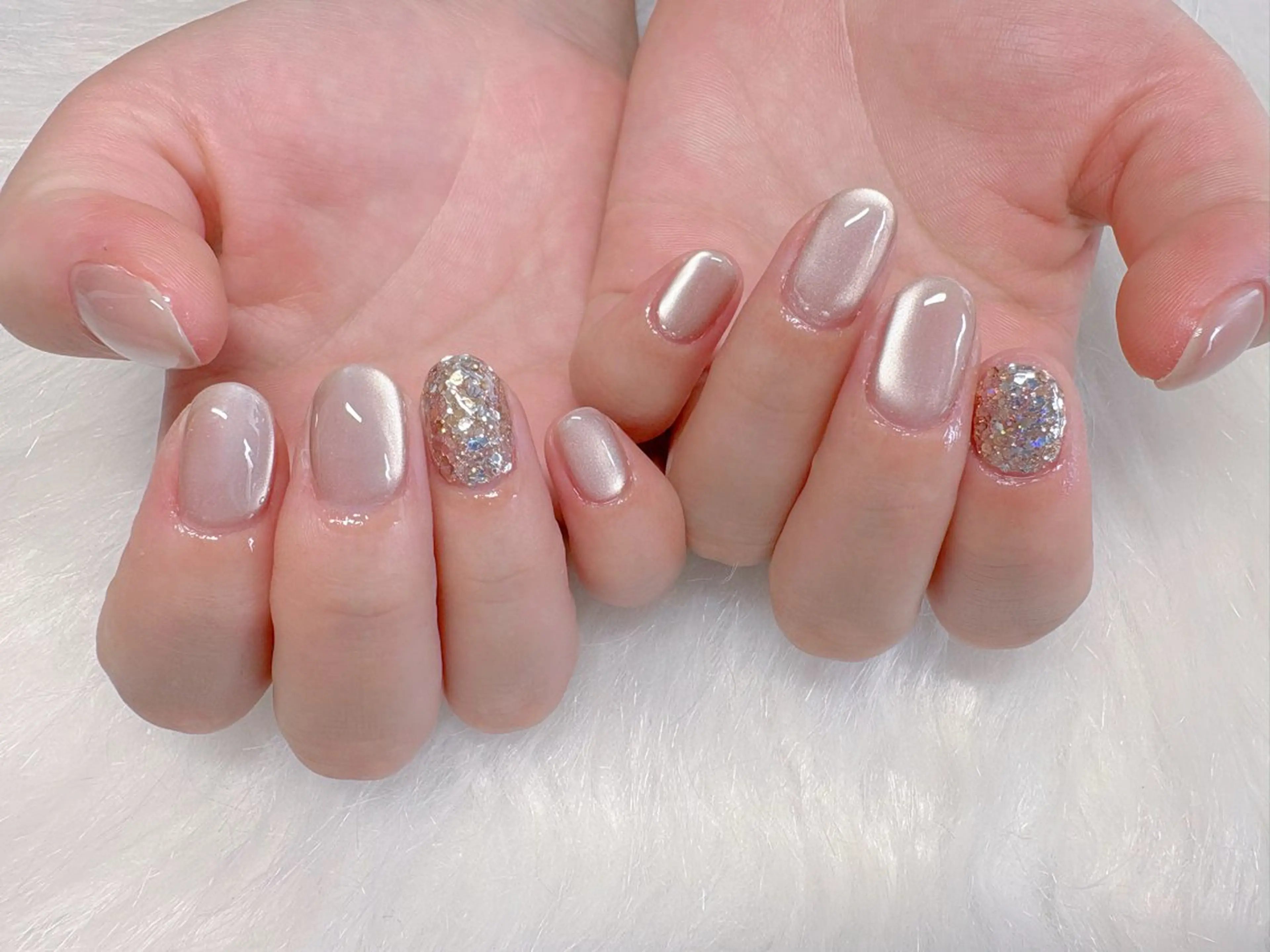 ネイル ラメ(グリッター) ハンドネイル エン Nail salonのネイルデザイン