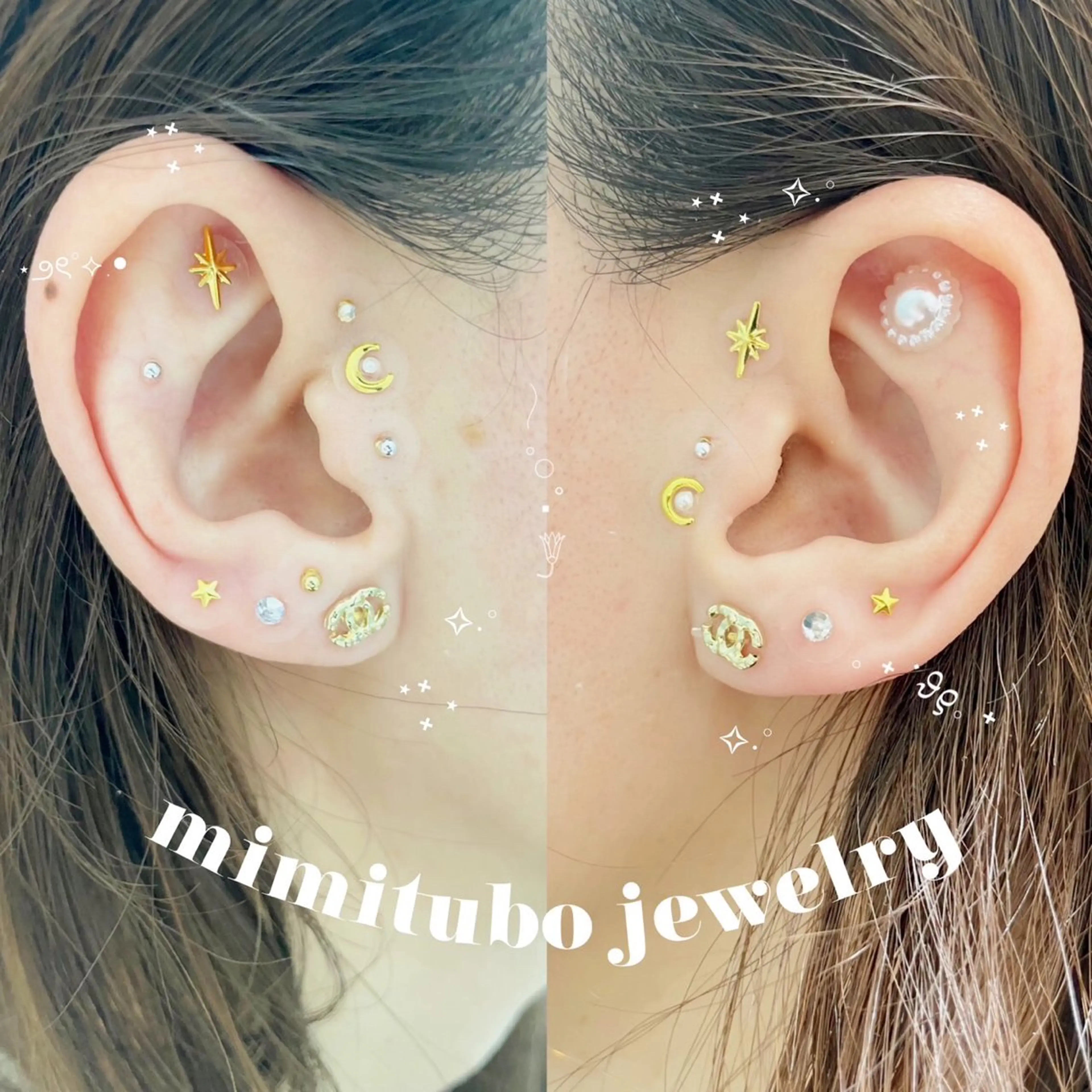 ネイルワンカラー💅＋耳ツボジュエリー💎つけ放題♡の写真