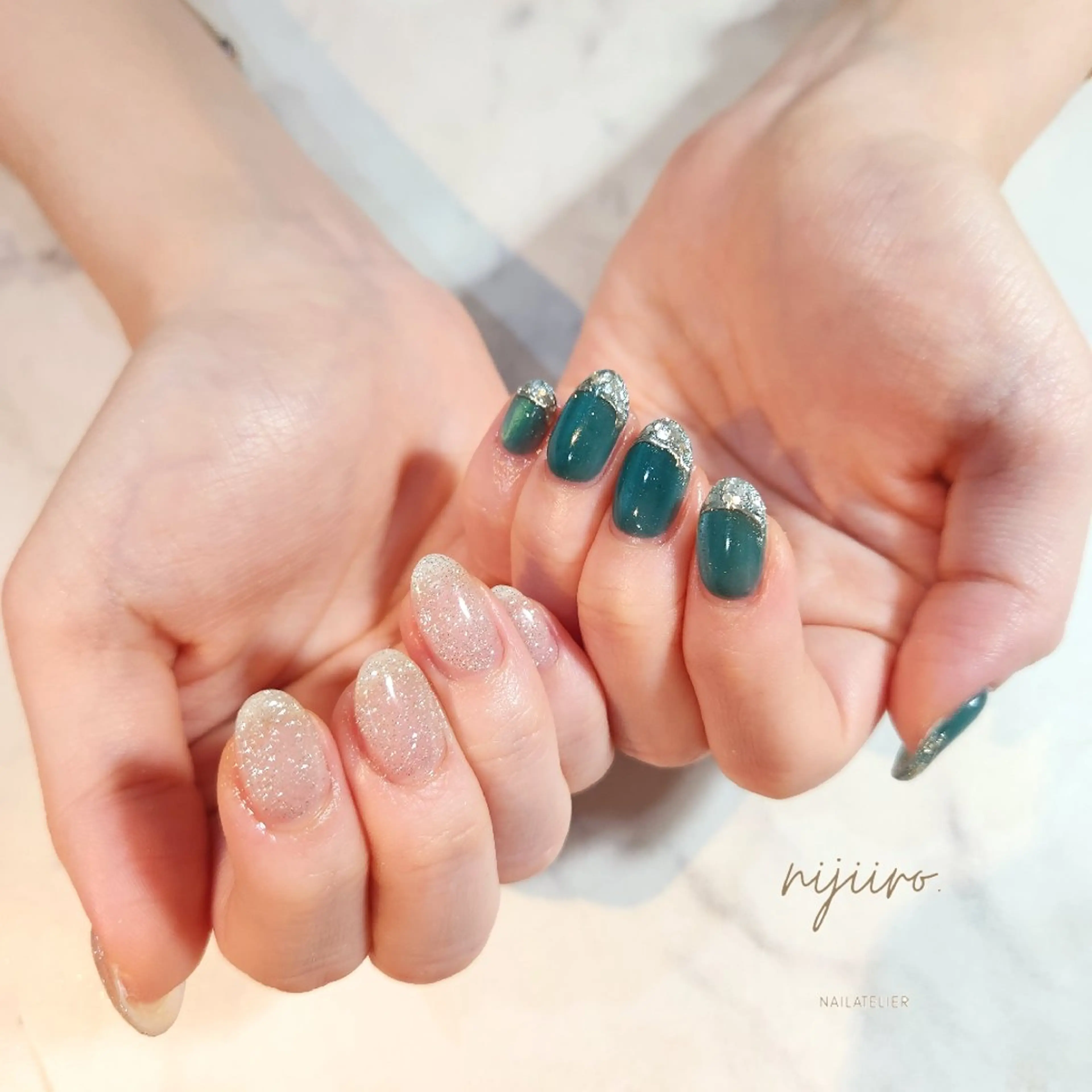ネイル ハンドネイル nailatelier nijiiro.所属・nijiiro🌈 サトウのネイルデザイン