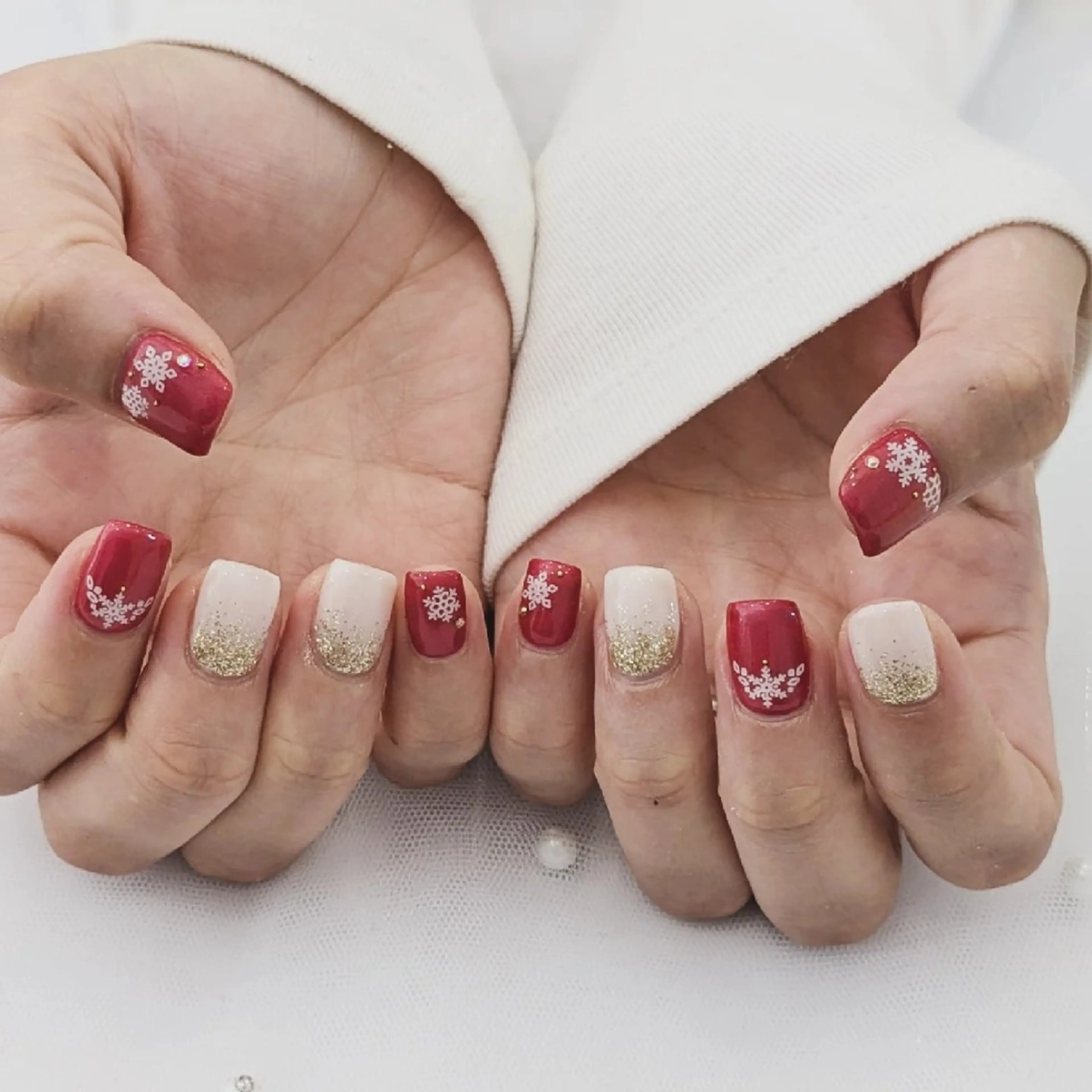ネイル 冬ネイル クリスマス Lily nail 船橋 yuki🍒のネイルデザイン