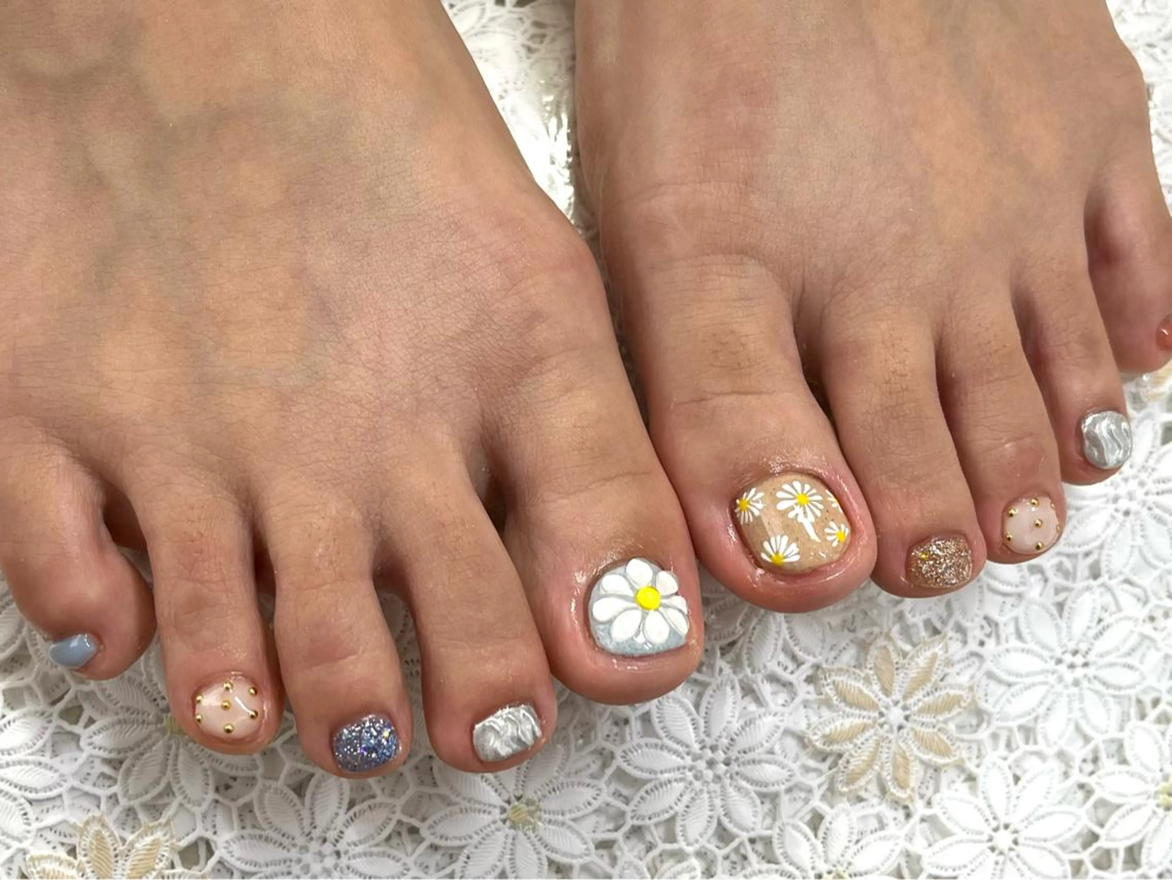 ネイル ジェルネイル 韓国ネイル パラジェル フットネイル nails' it...のネイルデザイン