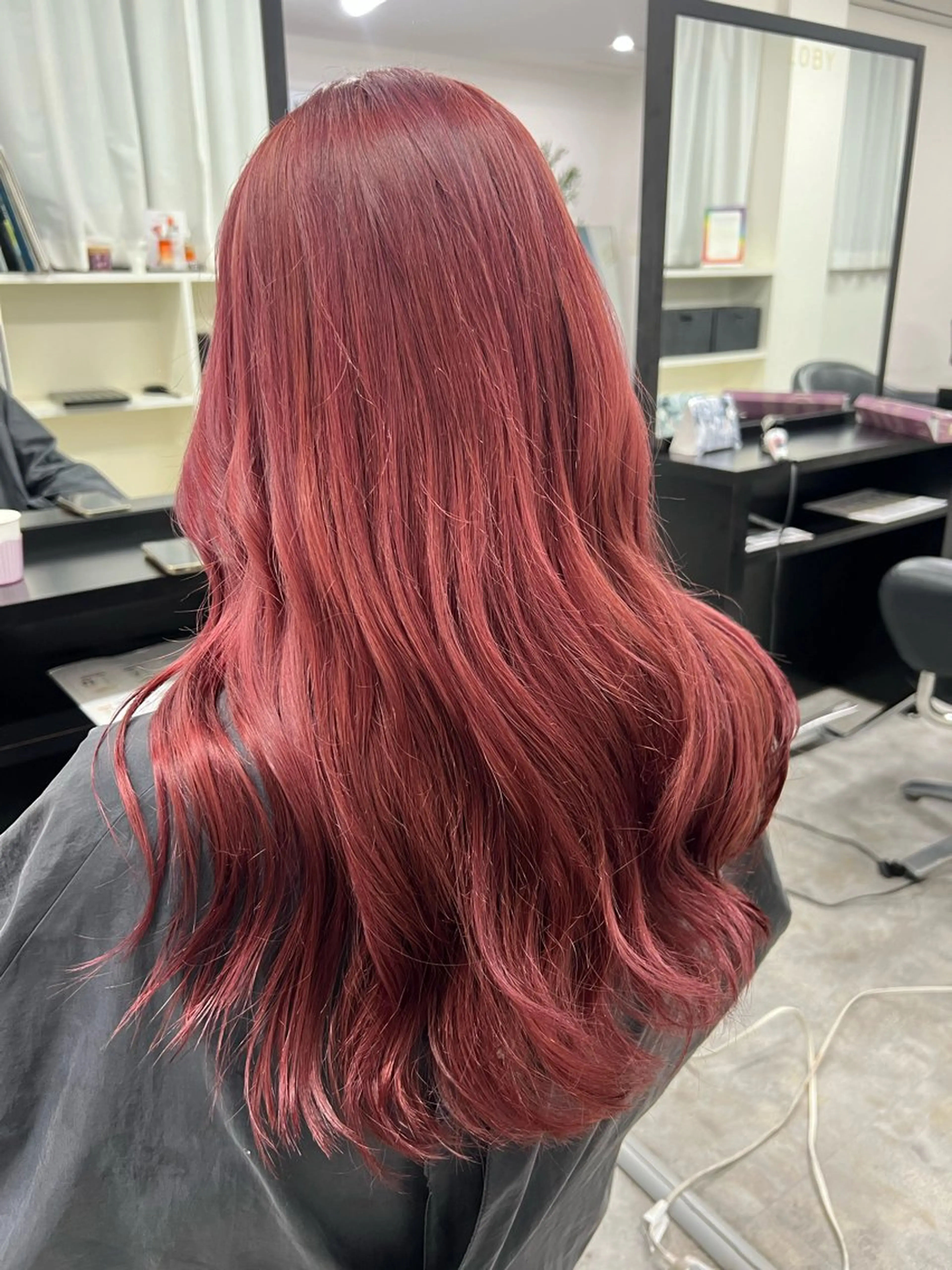 ロング カラー ピンクカラー LOBY所属・LOBY トモヤのヘアスタイル