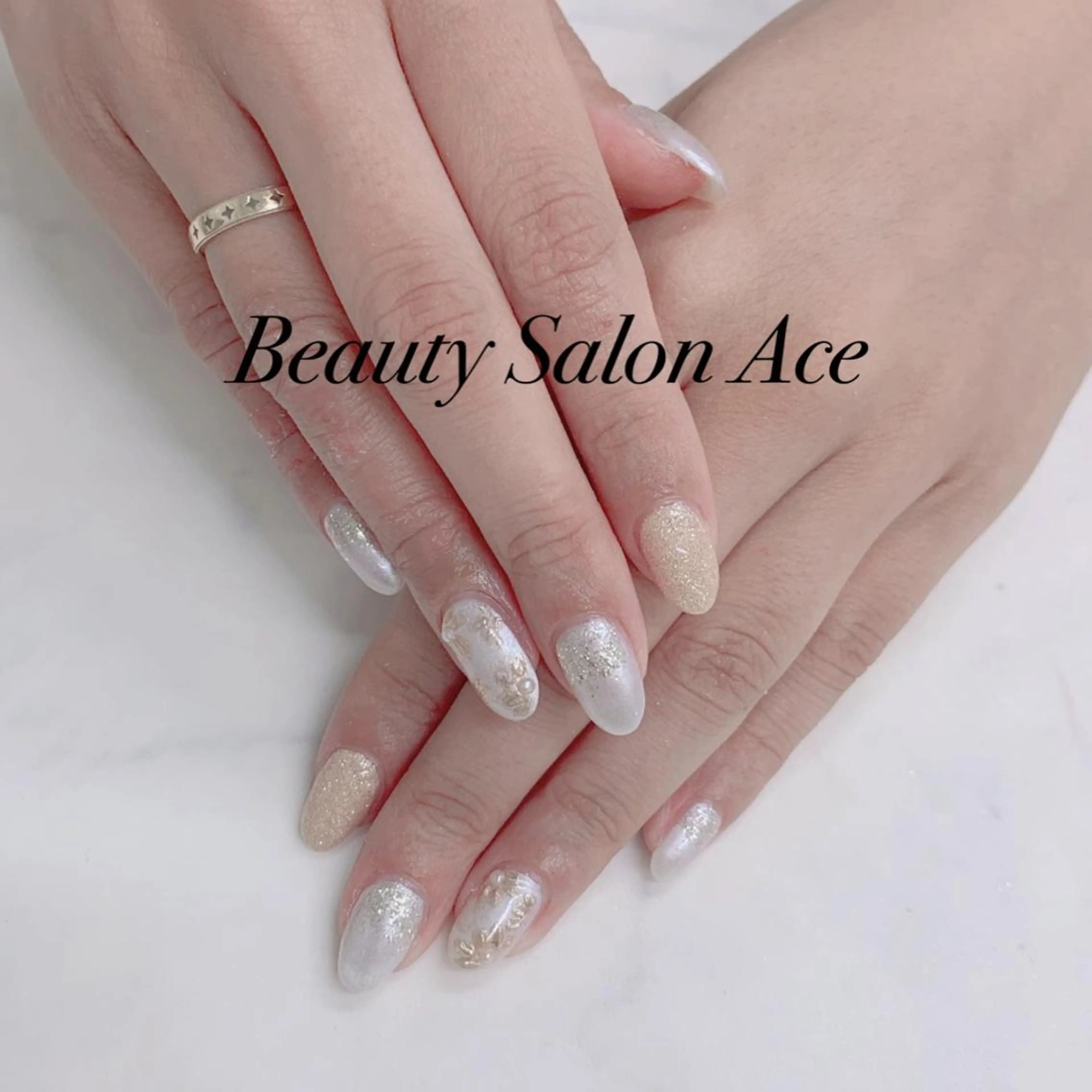 ネイル メンズネイル 夏ネイル ハンドネイル ハンドケア Beauty Salon Ace（ネイルサロン　エース）所属・池袋フィルイン Ace♡長さだしのネイルデザイン