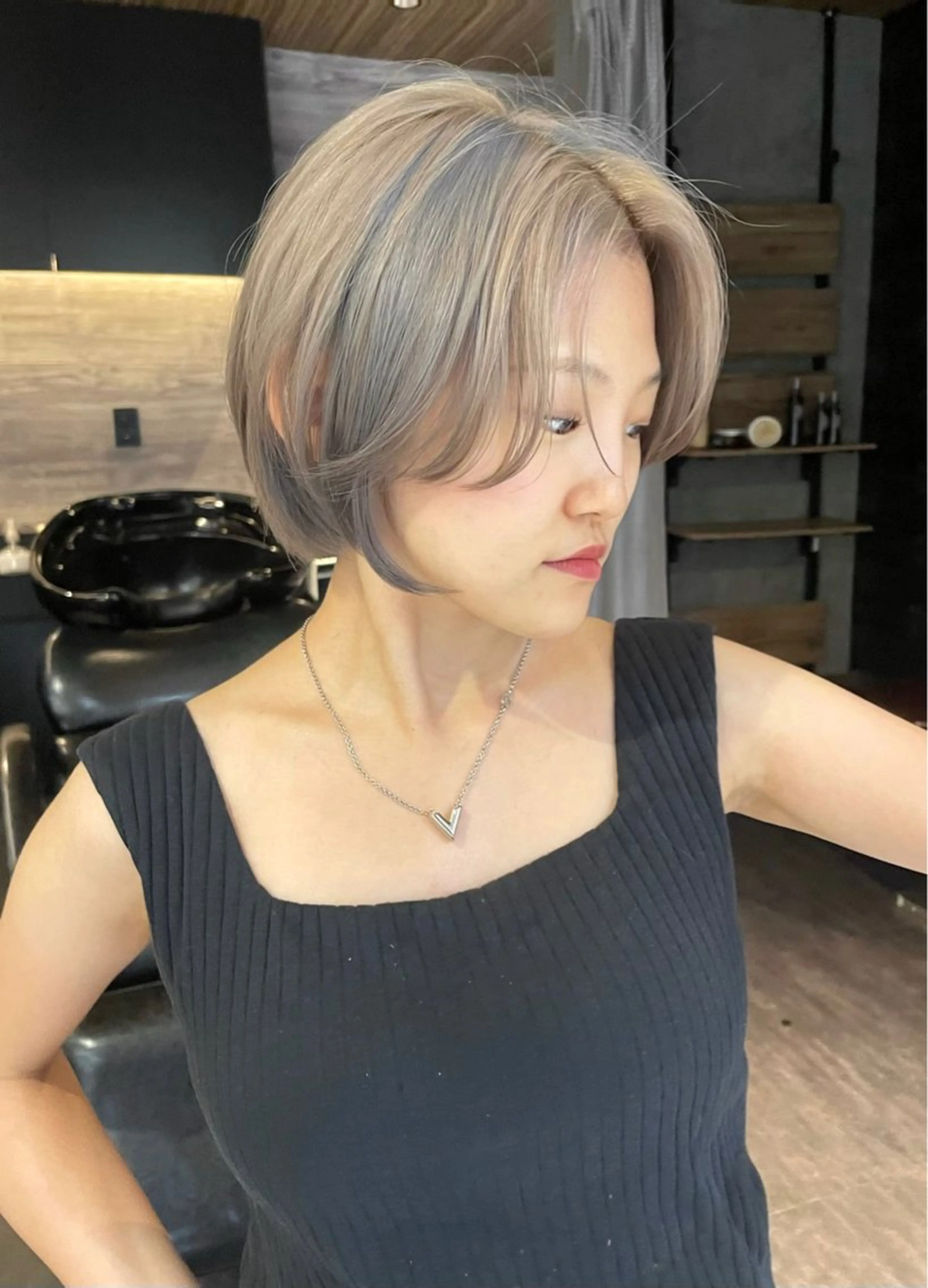 *ﾟ♡o+:;;;:持ち込みorおまかせデザインカラー*ﾟ♡oﾟ+ケアブリーチ+カラー+メンテナンスカット+longの写真