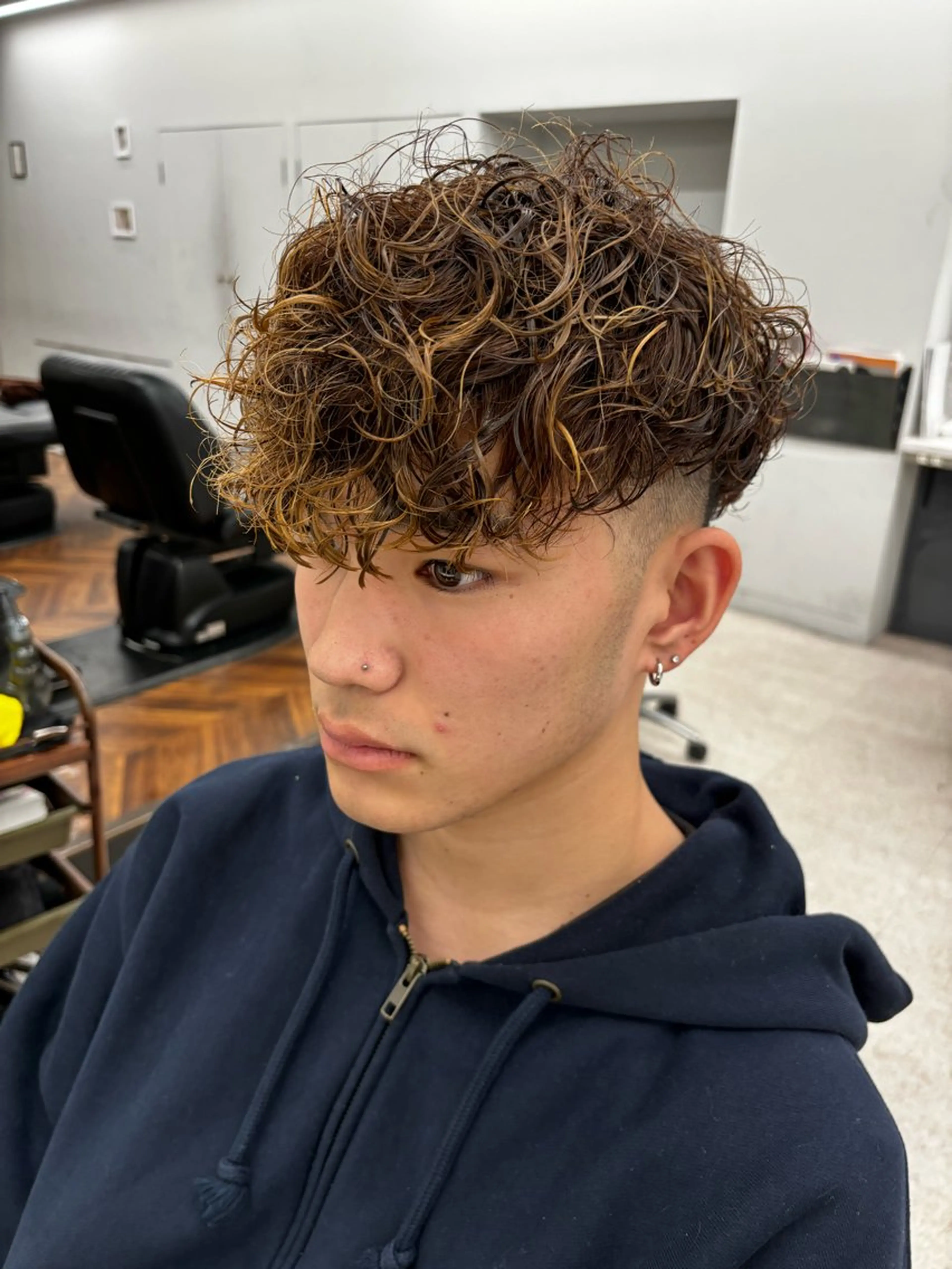 パーマ メンズ カット パーマ 🍐シャドウパーマ メンズ特化/守岡🍐のヘアスタイル