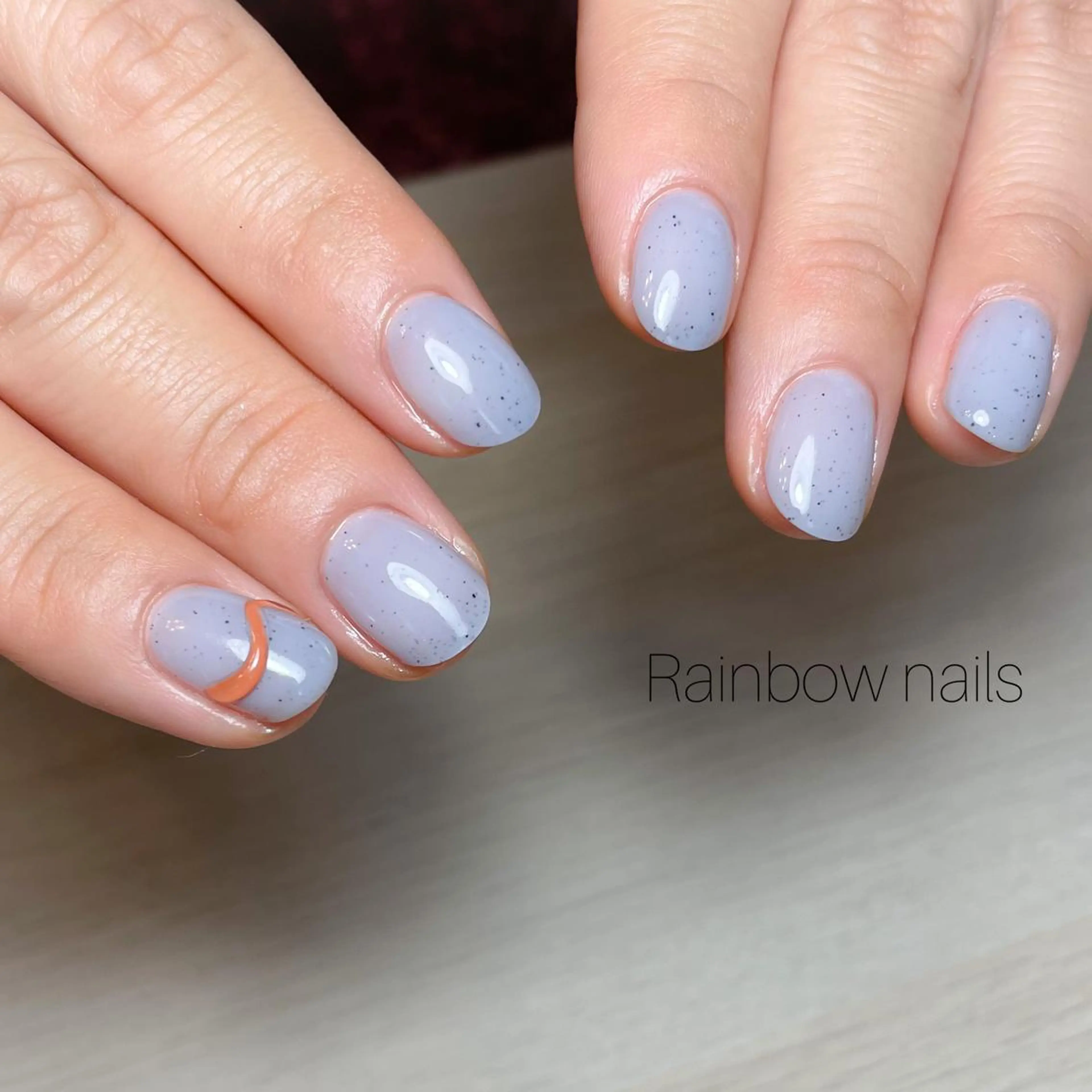 ネイル ハンドネイル Rainbow nailsくろちゃんのネイルデザイン