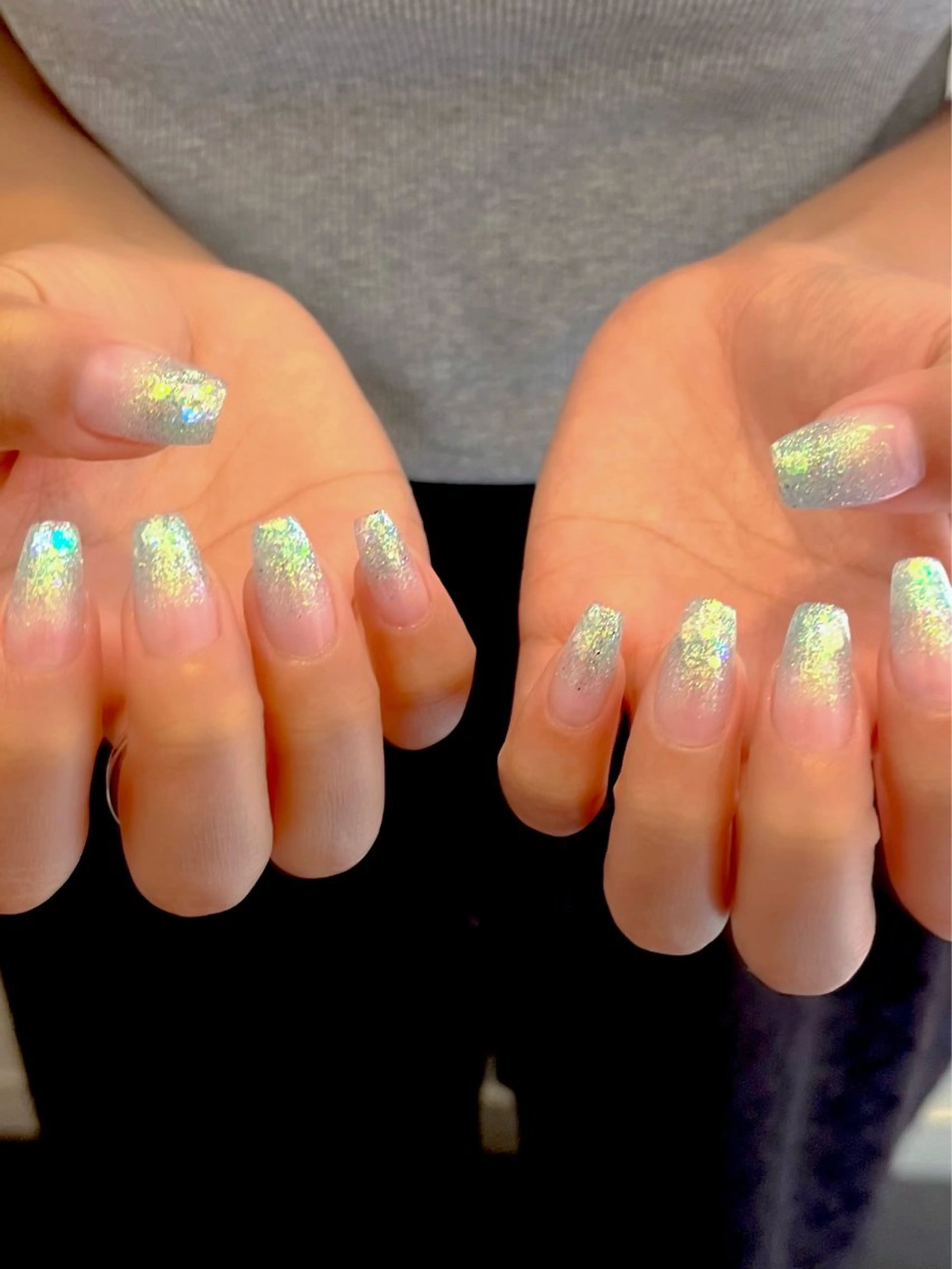 ネイル フットネイル キラキラネイル マグネットネイル ワンカラーネイル スカルプネイル nine.🦋 YUKOのネイルデザイン
