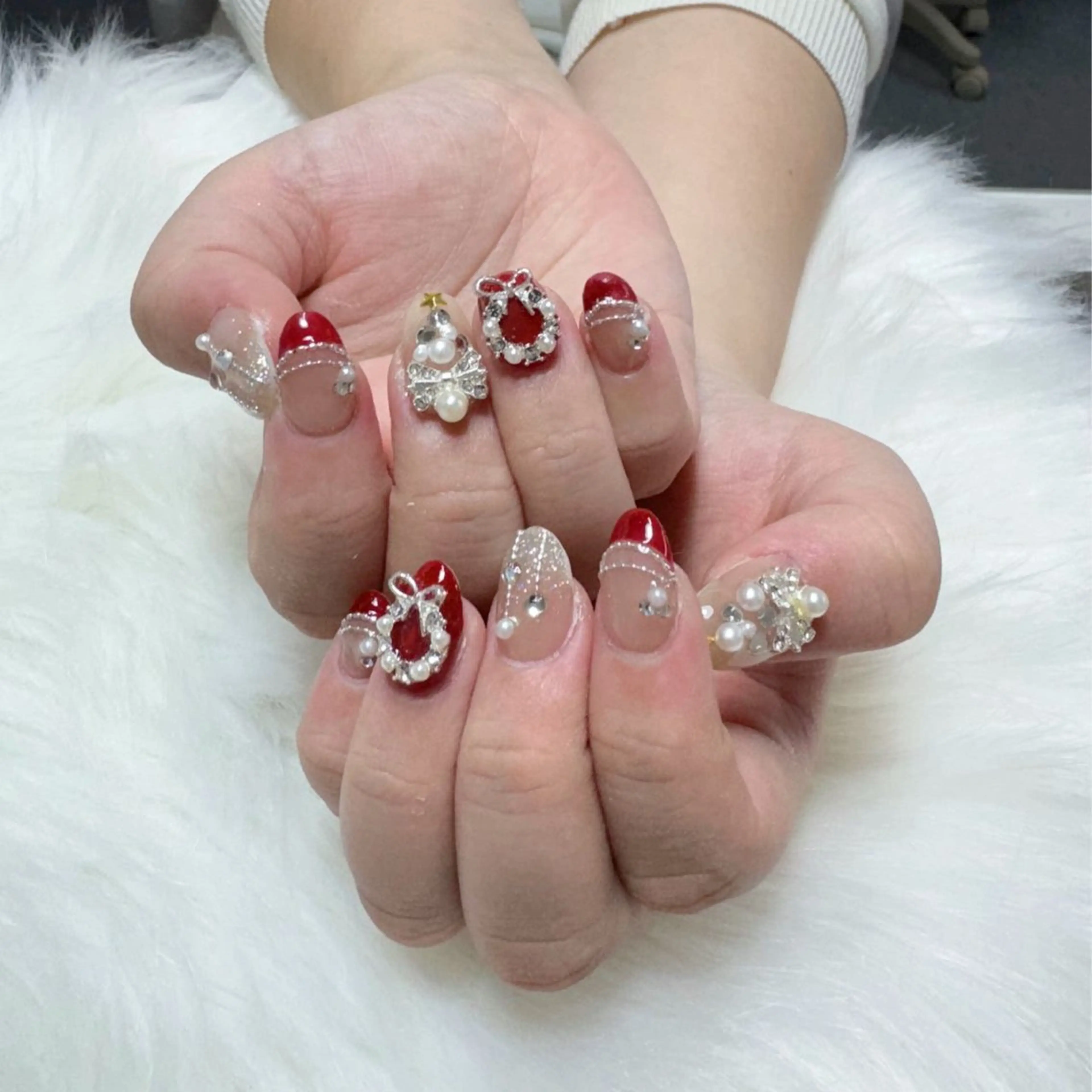 ネイル ハンドネイル 🎀nana🫧 ワンホンネイル🎀のネイルデザイン