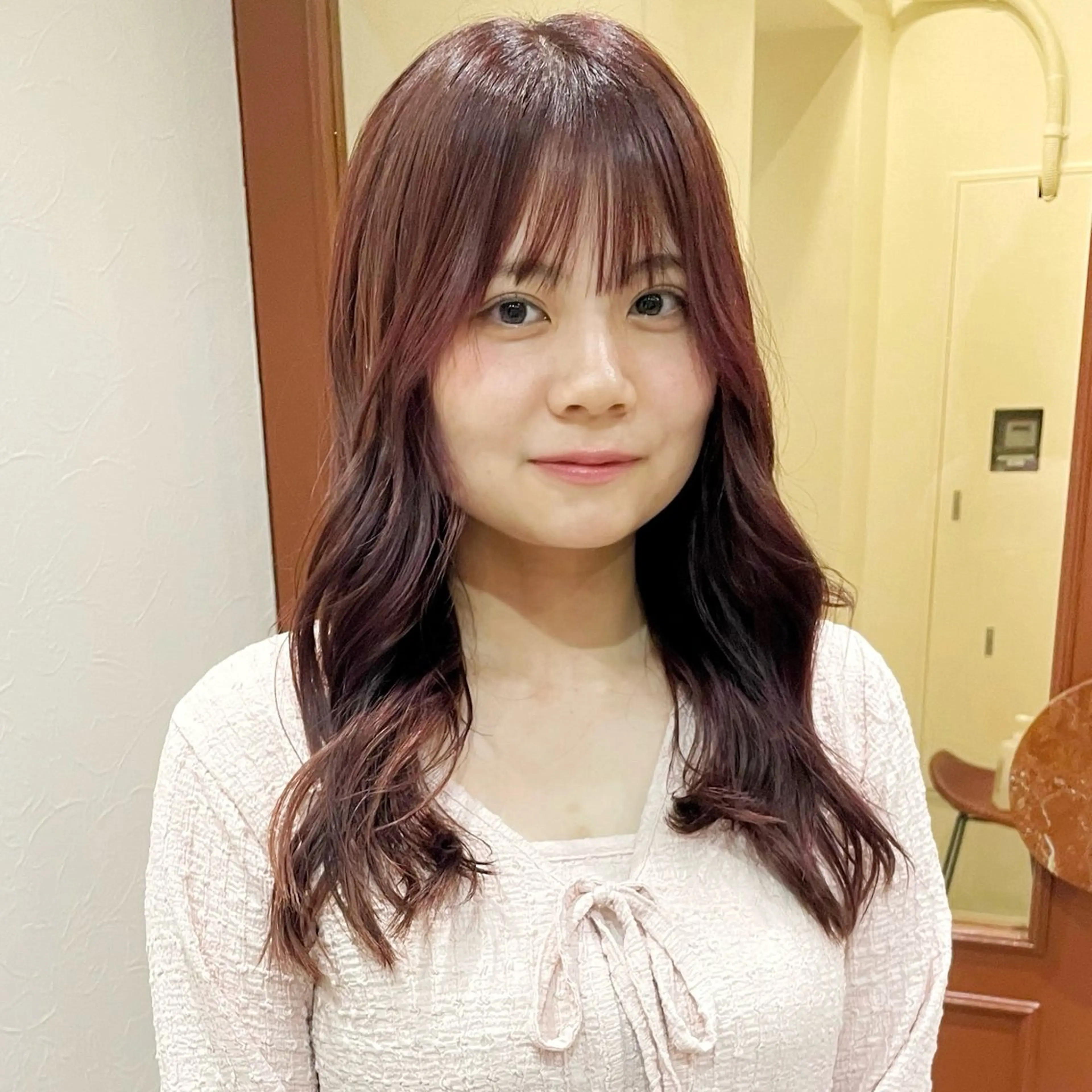 ロング カラー カット ヘアカラー ヘッドスパ 暖色カラー/髪質改善 伏見/RIONAのヘアスタイル