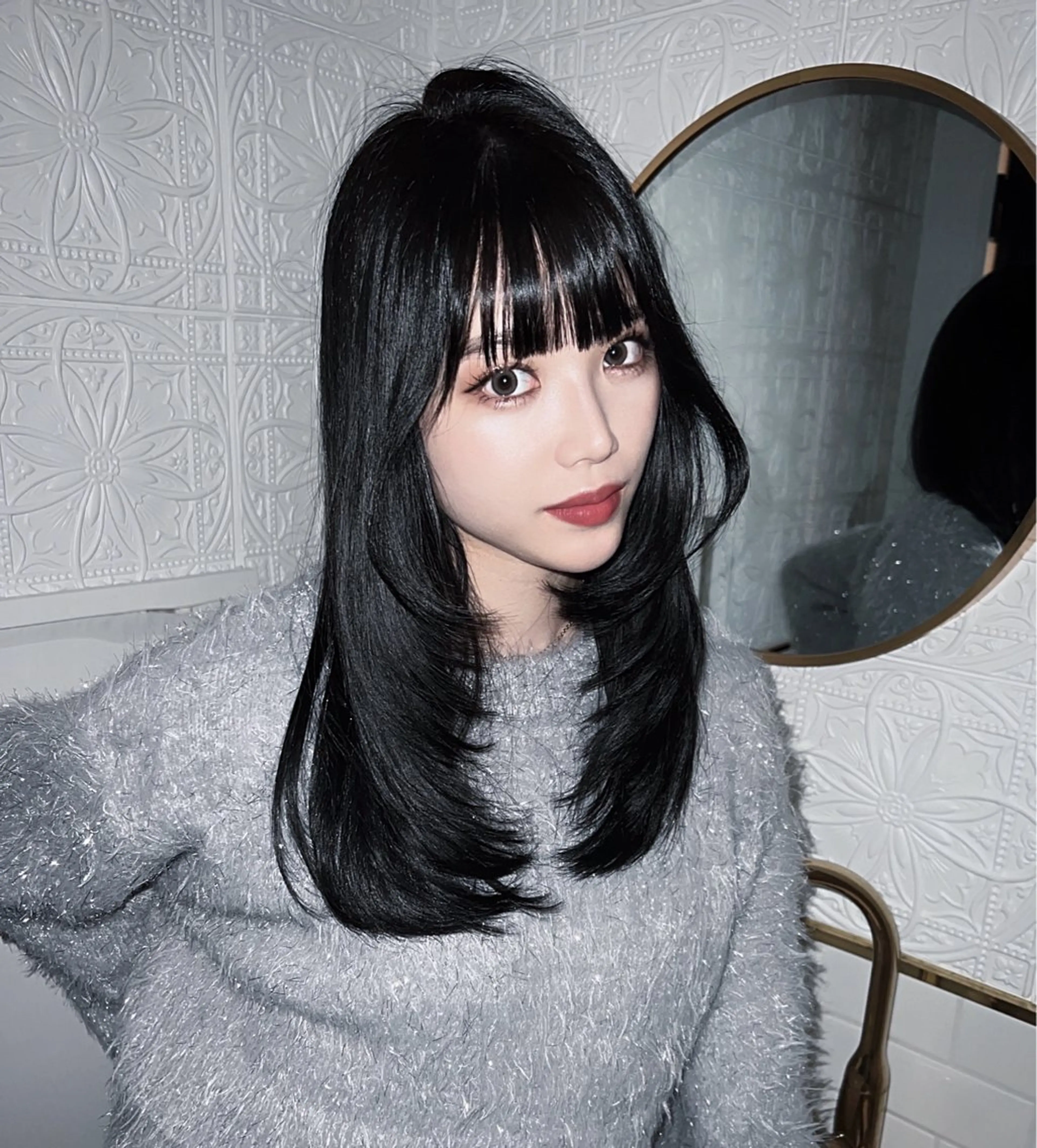 セミロング カラー カット ヘアカラー トリートメント Pocket仙台 💚モエリのヘアスタイル