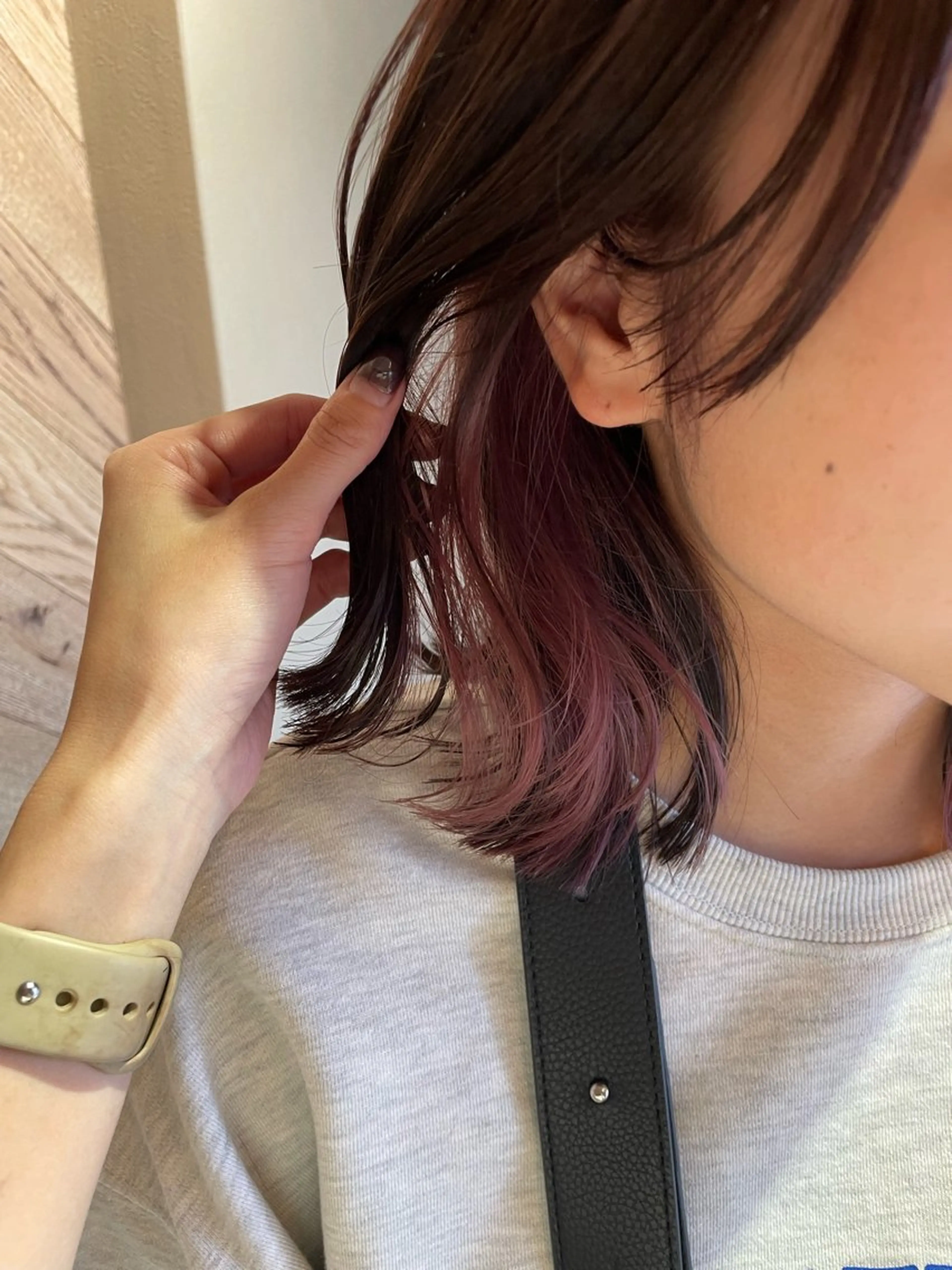 ミディアム カラー ブリーチ FERIA  あべの 🌼西口実来🌼のヘアスタイル