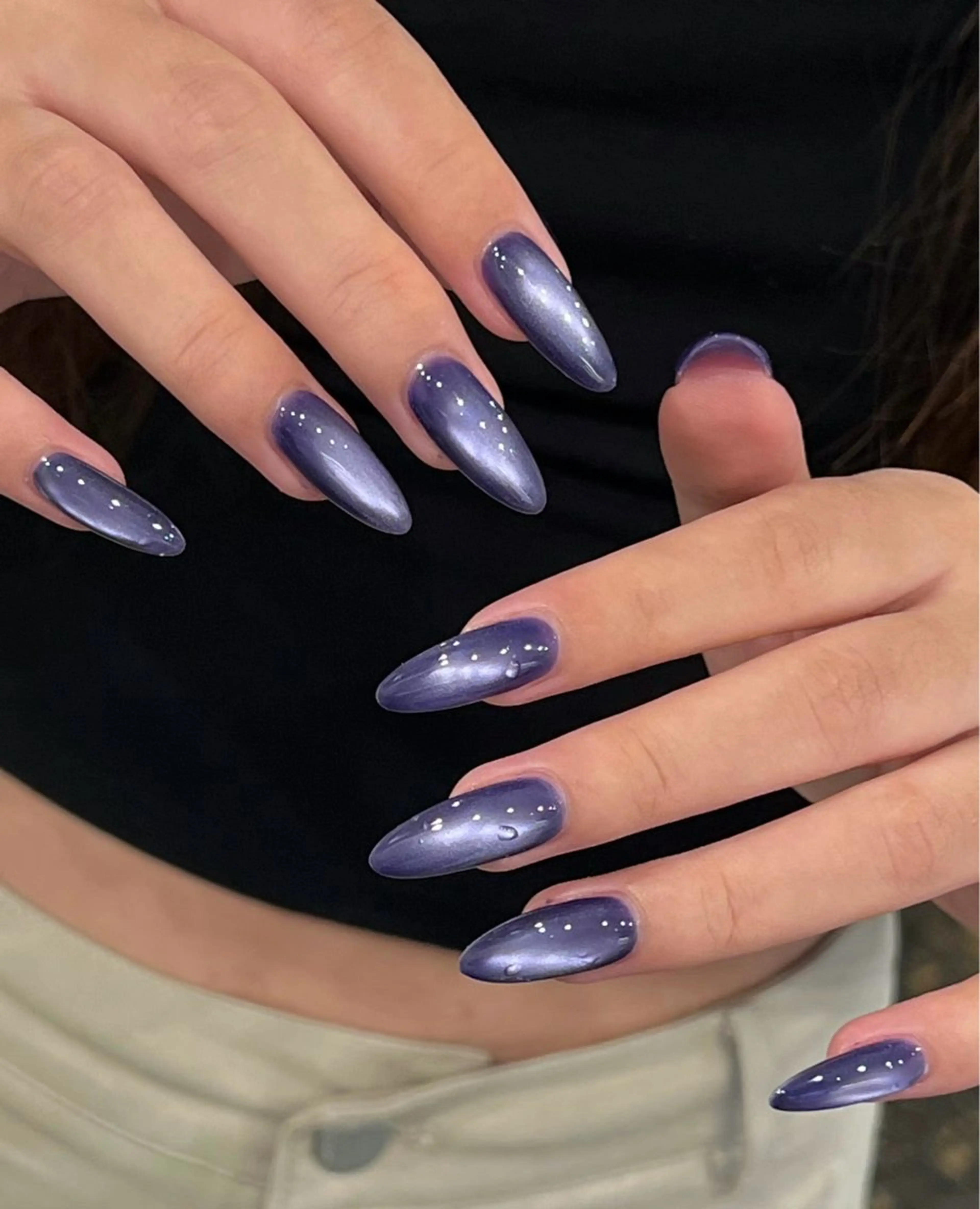 ネイル アートネイル フレンチネイル マグネットネイル ミラーネイル オフィスネイル ハンドネイル Blossom nail【ブラソンネイル】所属・Blossom nail_Yuniのネイルデザイン