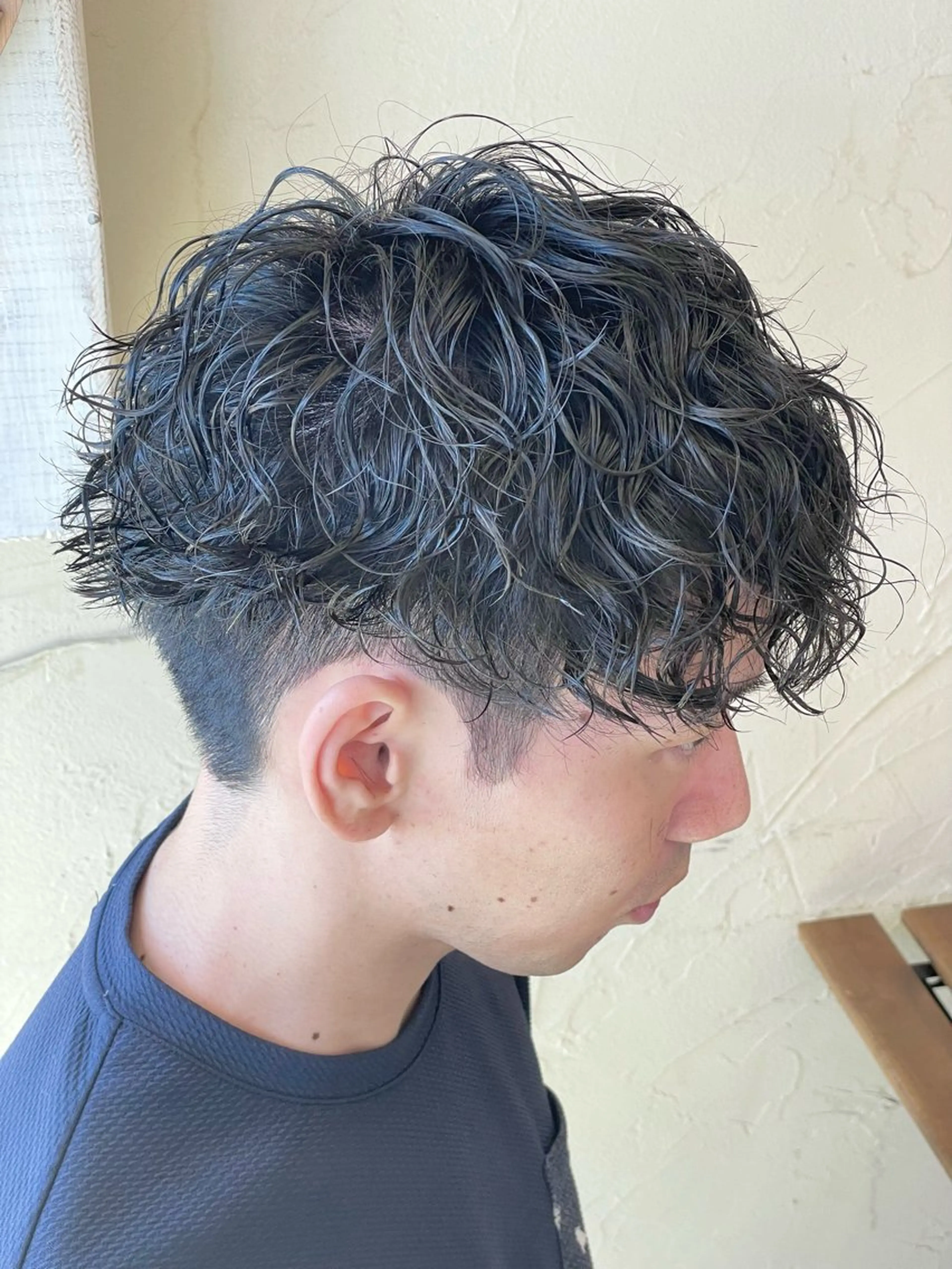 ショート カラー パーマ メンズ マッシュ メンズパーマ ツイストスパイラルパーマ スパイラルパーマ カット パーマ メンズ特化/パーマ指 名No.1/百瀬太郎のヘアスタイル