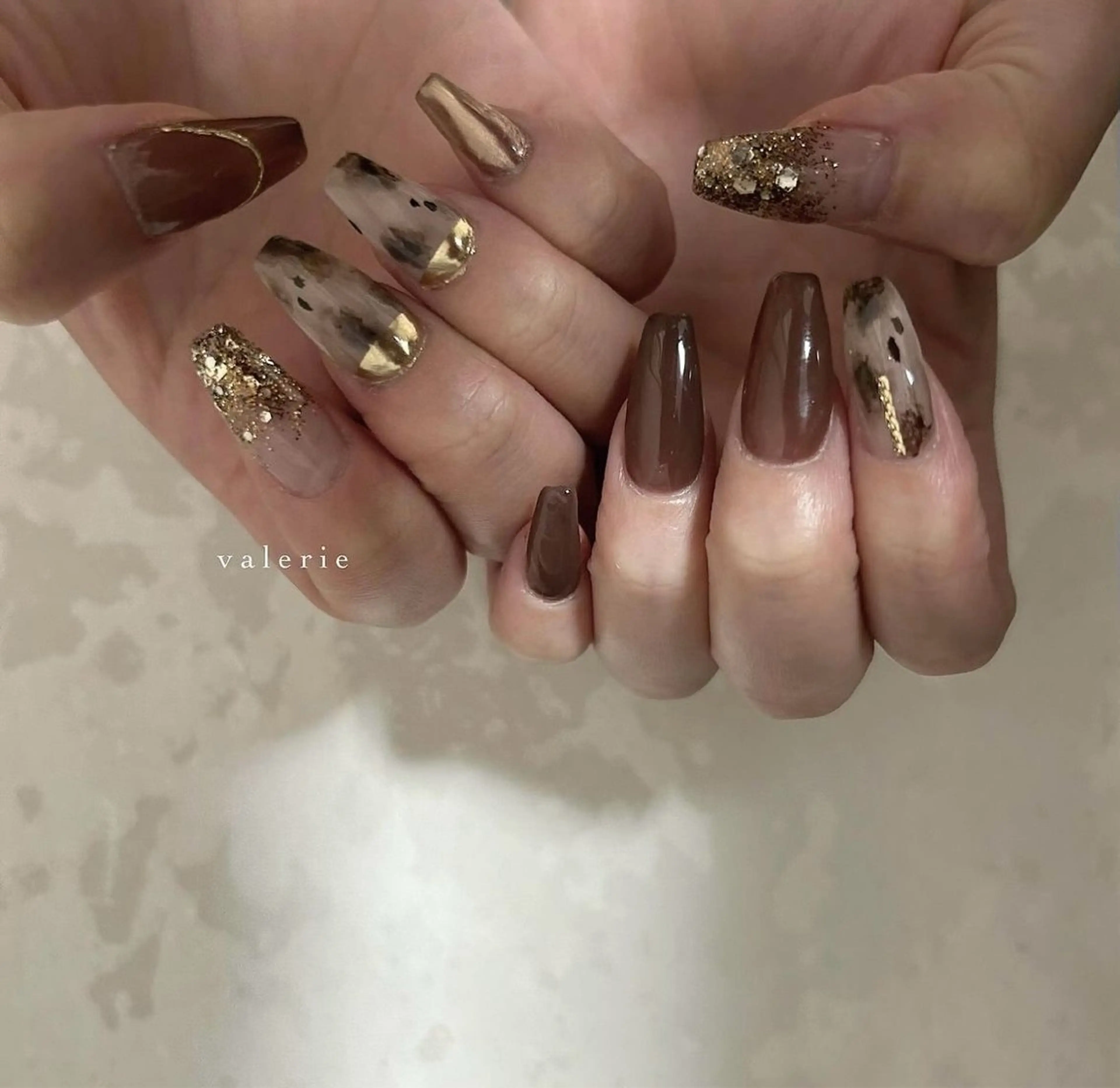 ロング private nailsalon valerie所属・valerie /  miyuのネイルデザイン