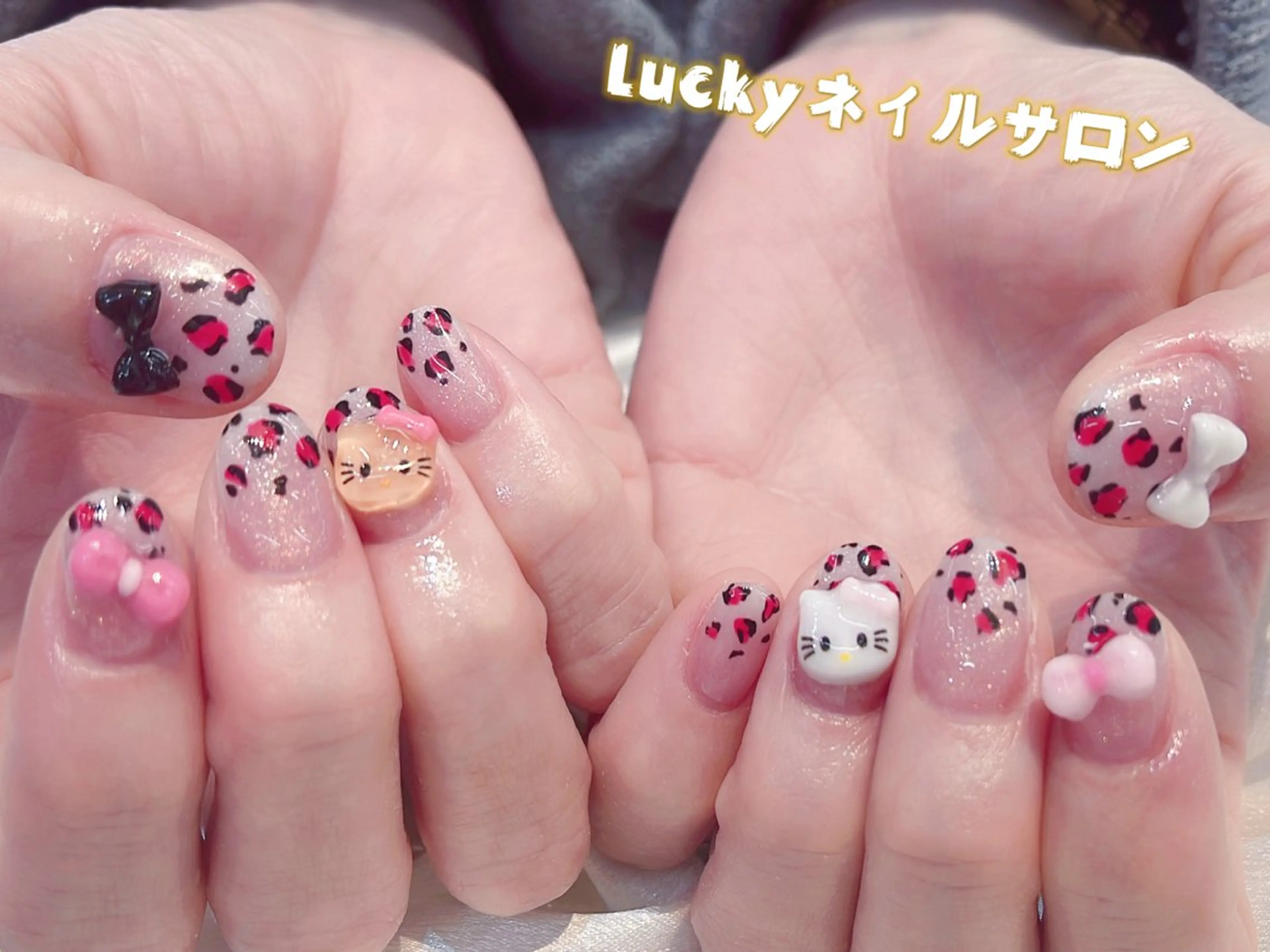 ネイル アートネイル チークネイル 長さ出し フットネイル ジェルネイル ハンドネイル ハンドケア ラッキーネイルサロン 西川口東口店のネイルデザイン