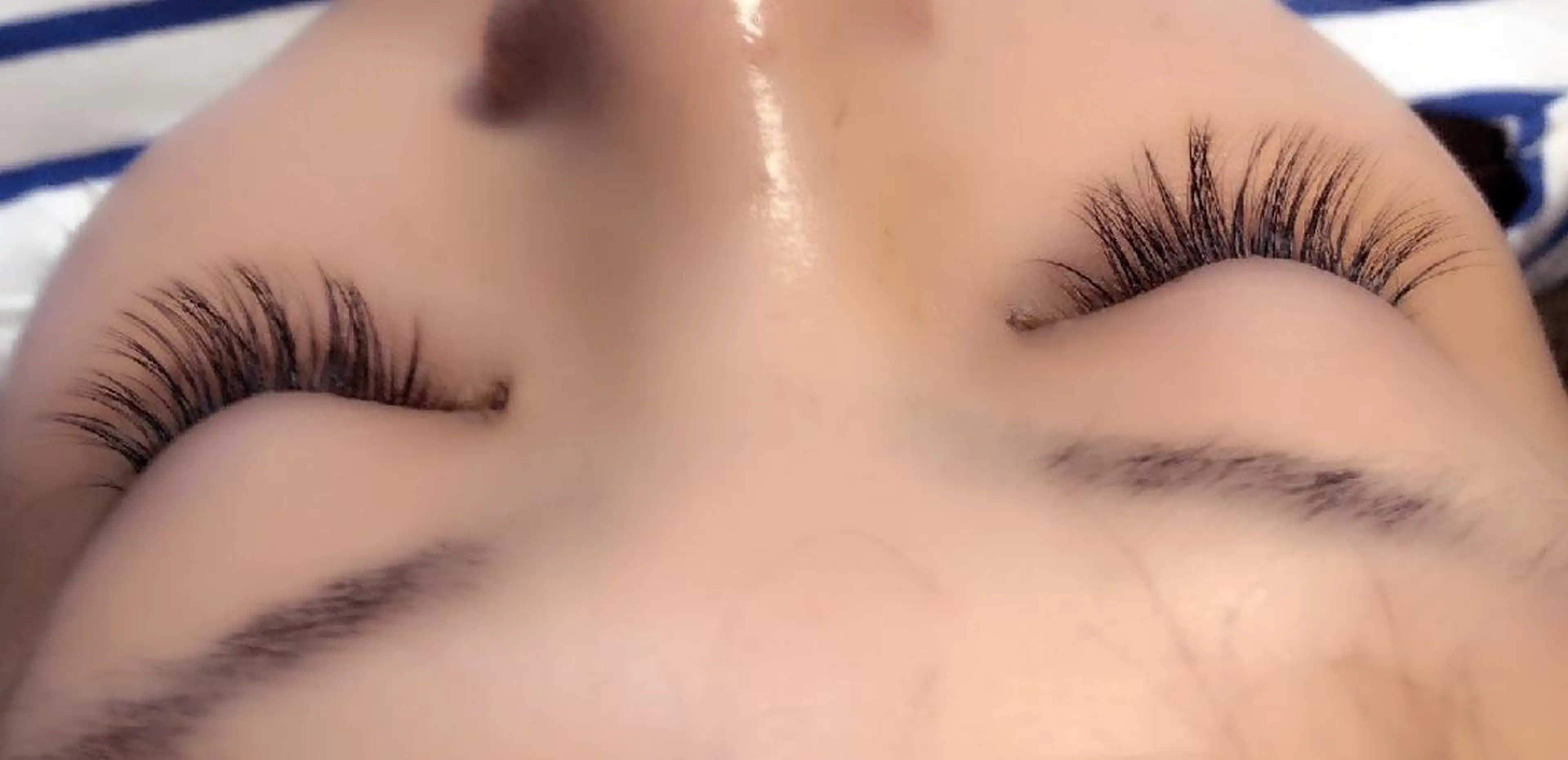 マツエク・マツパ 付け放題 キュート フラットラッシュ 下まつげエクステ 一重×まつ毛パーマ 吉岡 ゆうなのマツエク・マツパデザイン