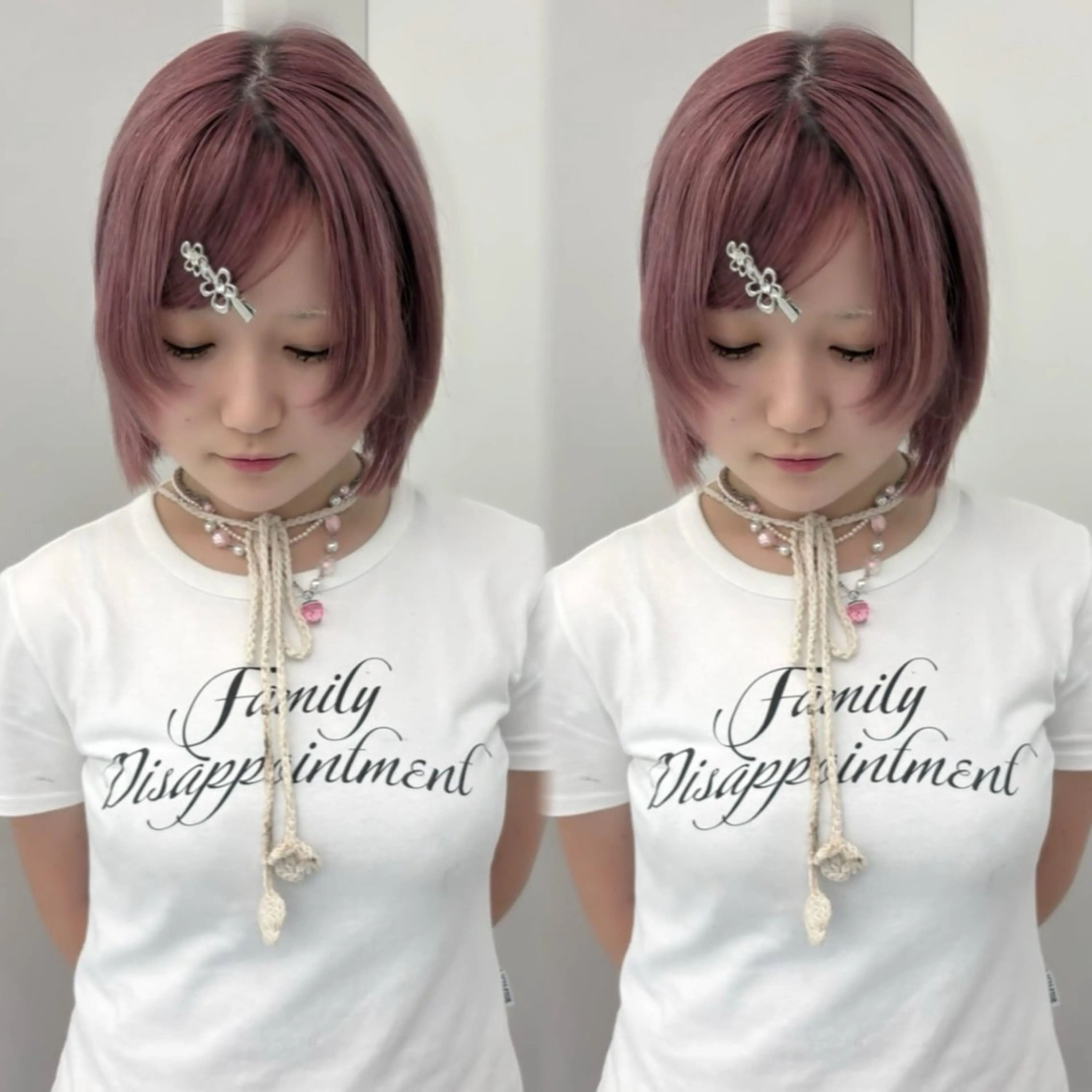 ミディアム ヘアカラー girlyハイトーン /uki /渋谷🎀のヘアスタイル