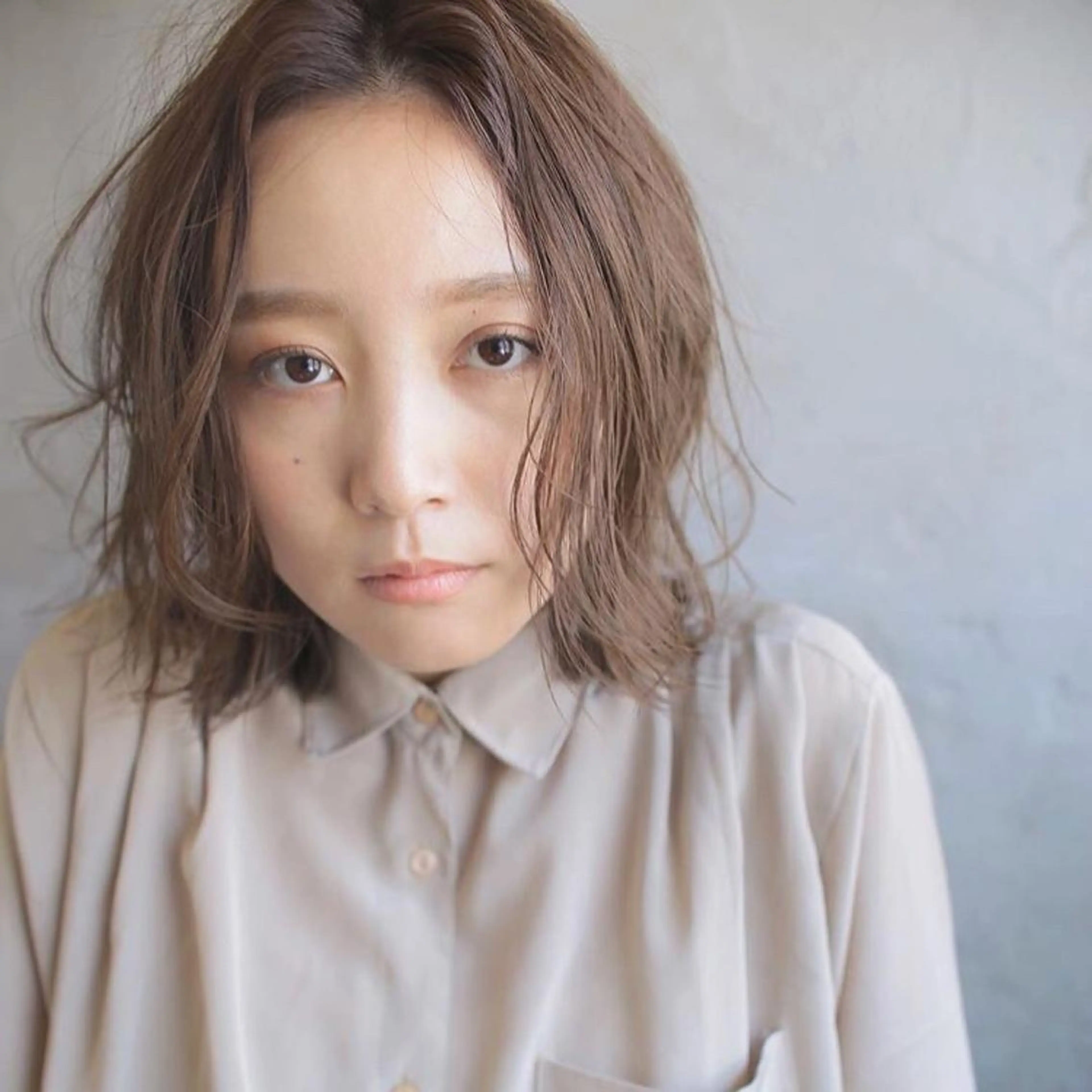 ミディアム カラー 下北沢 soiのヘアスタイル