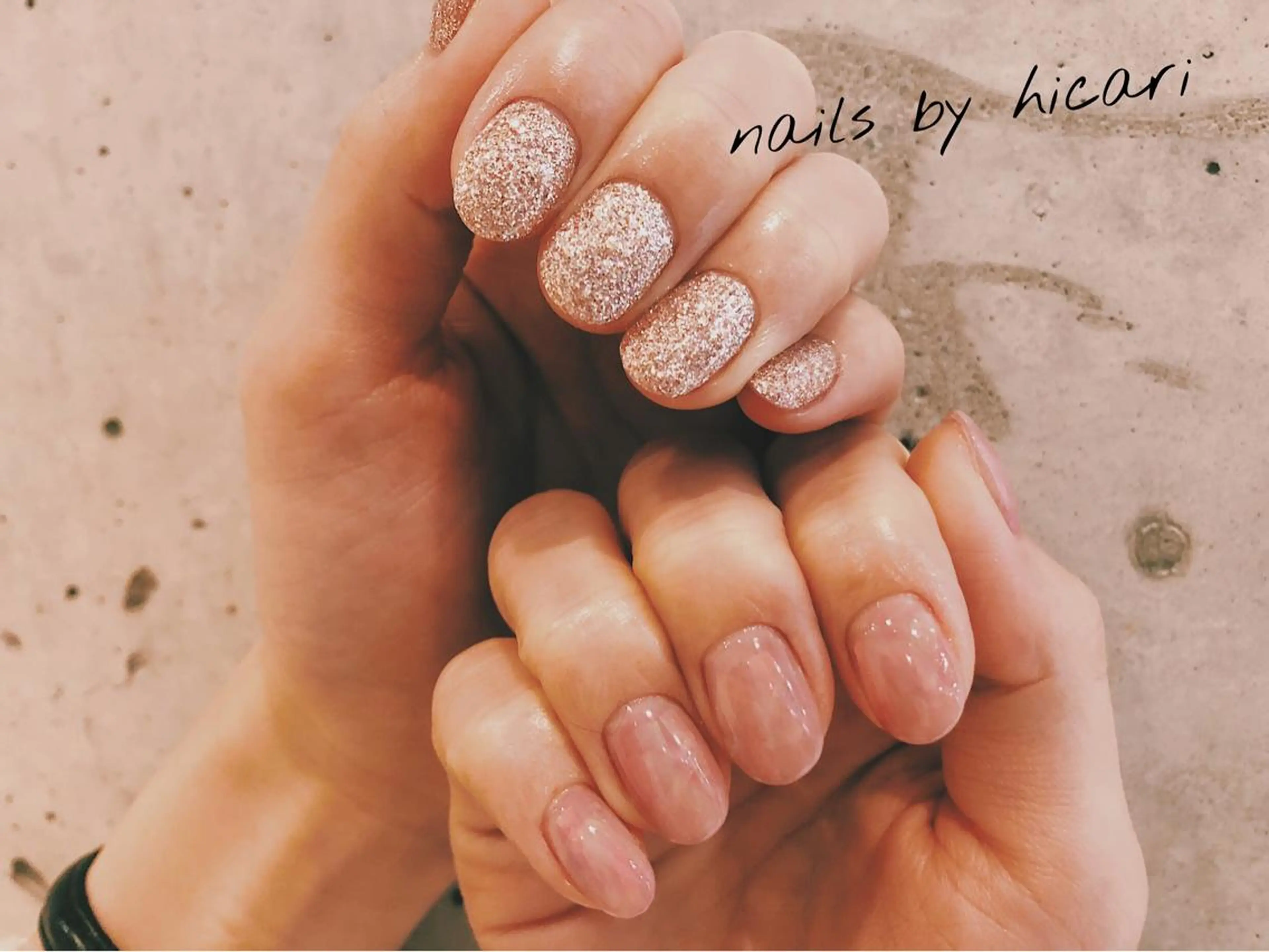 ショート カラー ネイル マツエク・マツパ ハンドネイル illum hicariのネイルデザイン