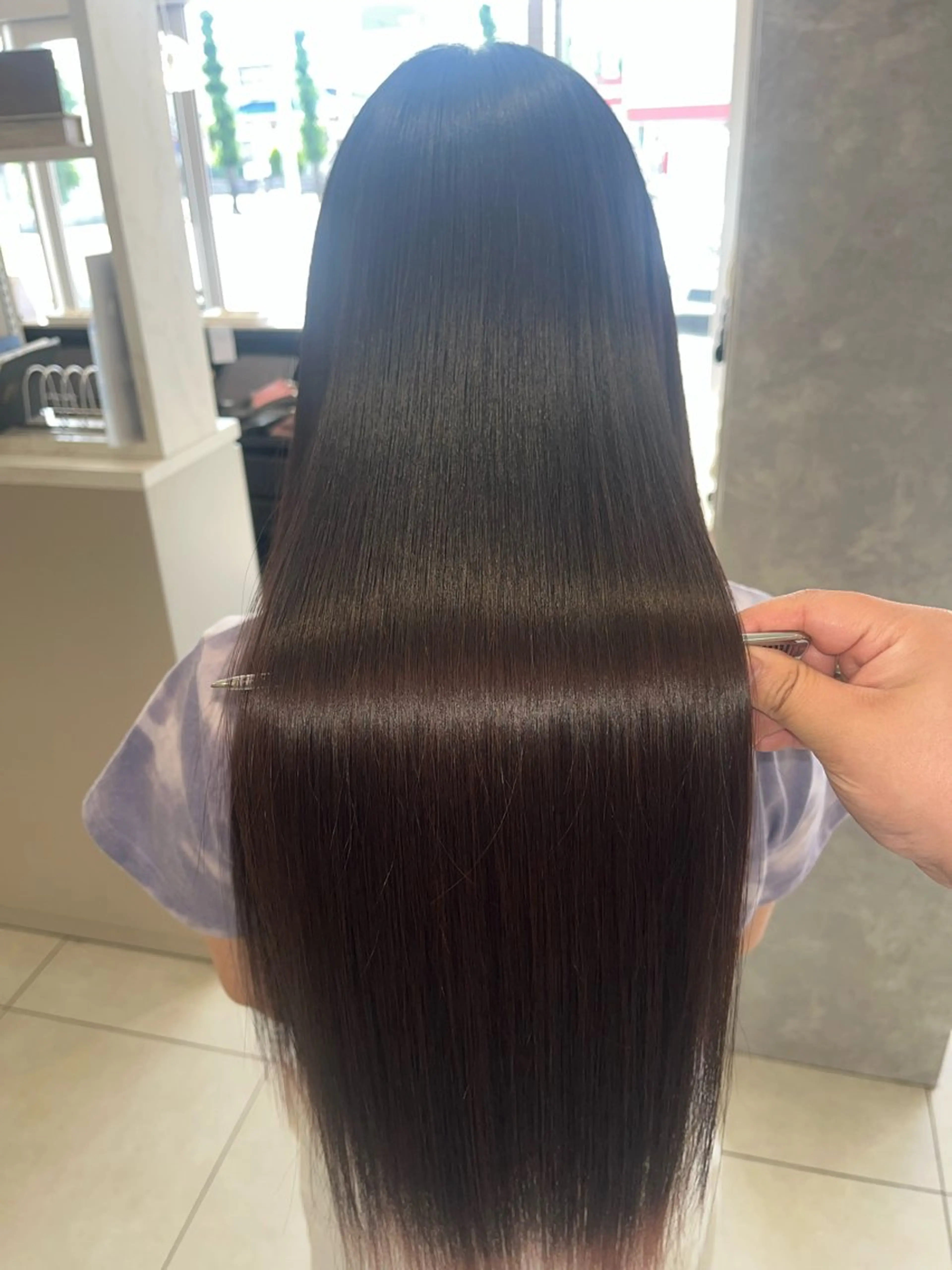 ロング 吹田 駿 髪質改善縮毛矯正のヘアスタイル