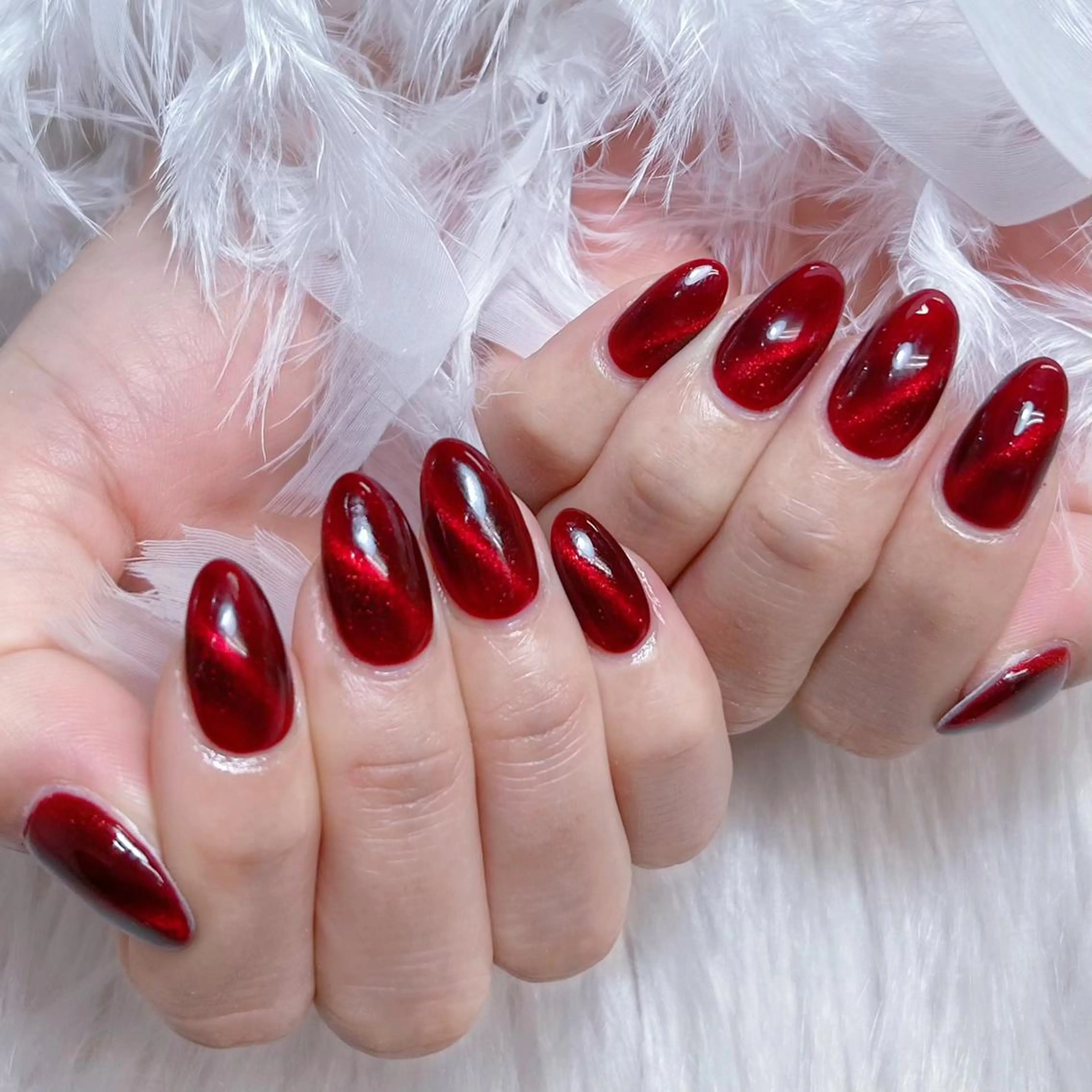 ネイル アートネイル オーロラネイル ガーリー キラキラネイル 韓国ネイル ハンドネイル DIANMOND NAIL🌸のネイルデザイン