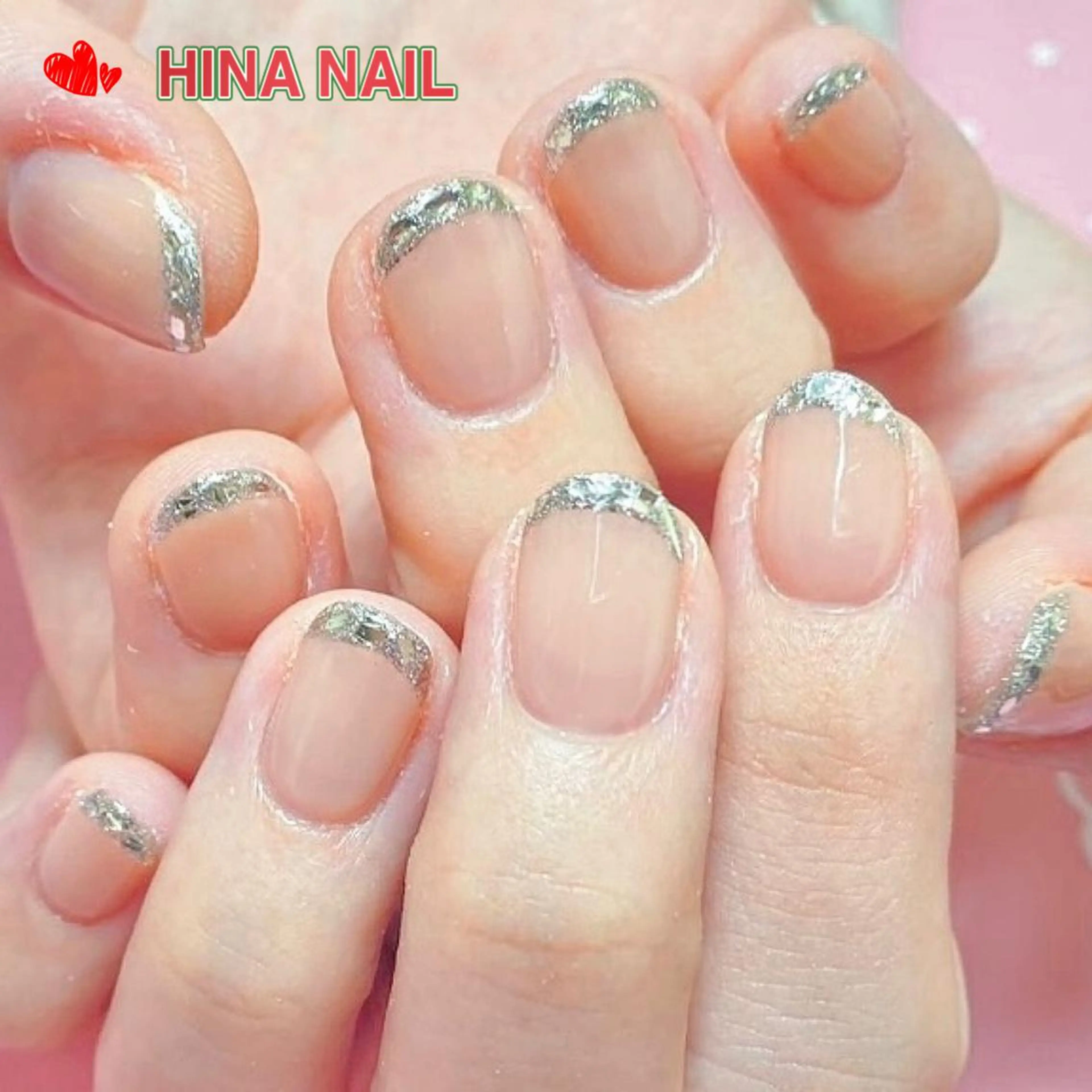 ネイル フレンチネイル ガラスフレンチ マグネットネイル マグネットフレンチ ミラーネイル DIAMOND 💅のネイルデザイン