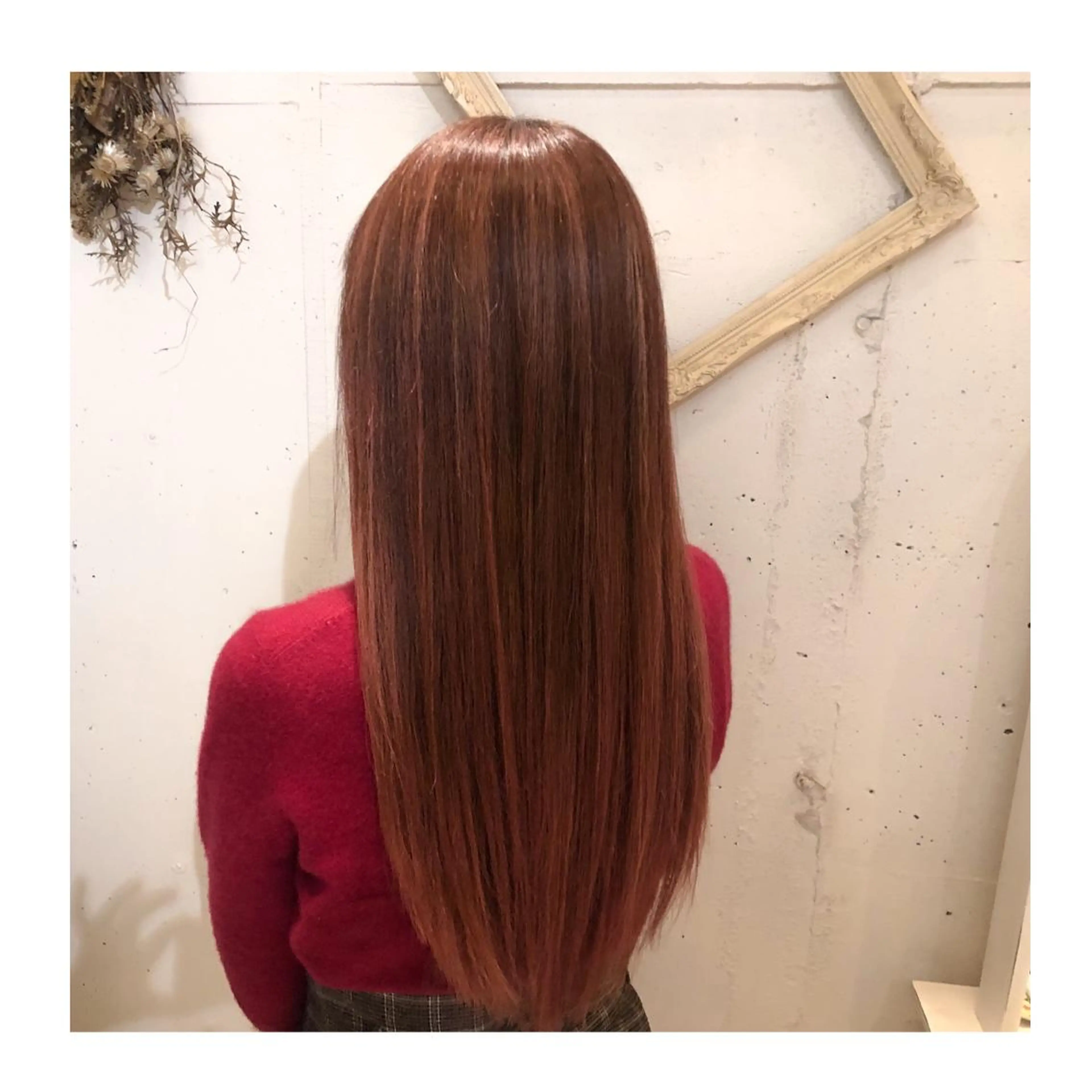 ロング ピンクブラウン ハイライト ❁⃘ ち だ り さ ❁⃘のヘアスタイル