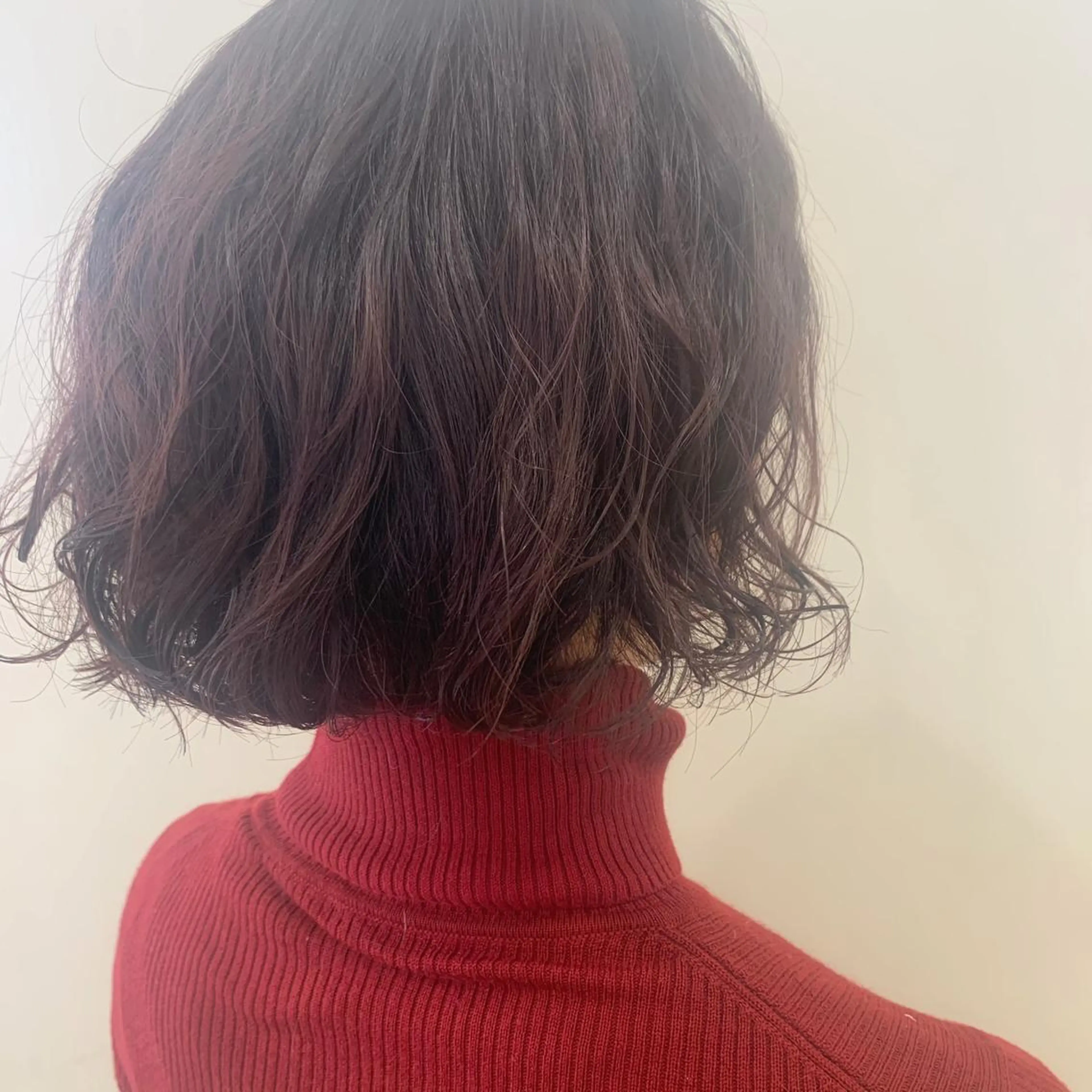 カラー パーマ ボブ/美髪矯正 /佐藤　奈巳のヘアスタイル