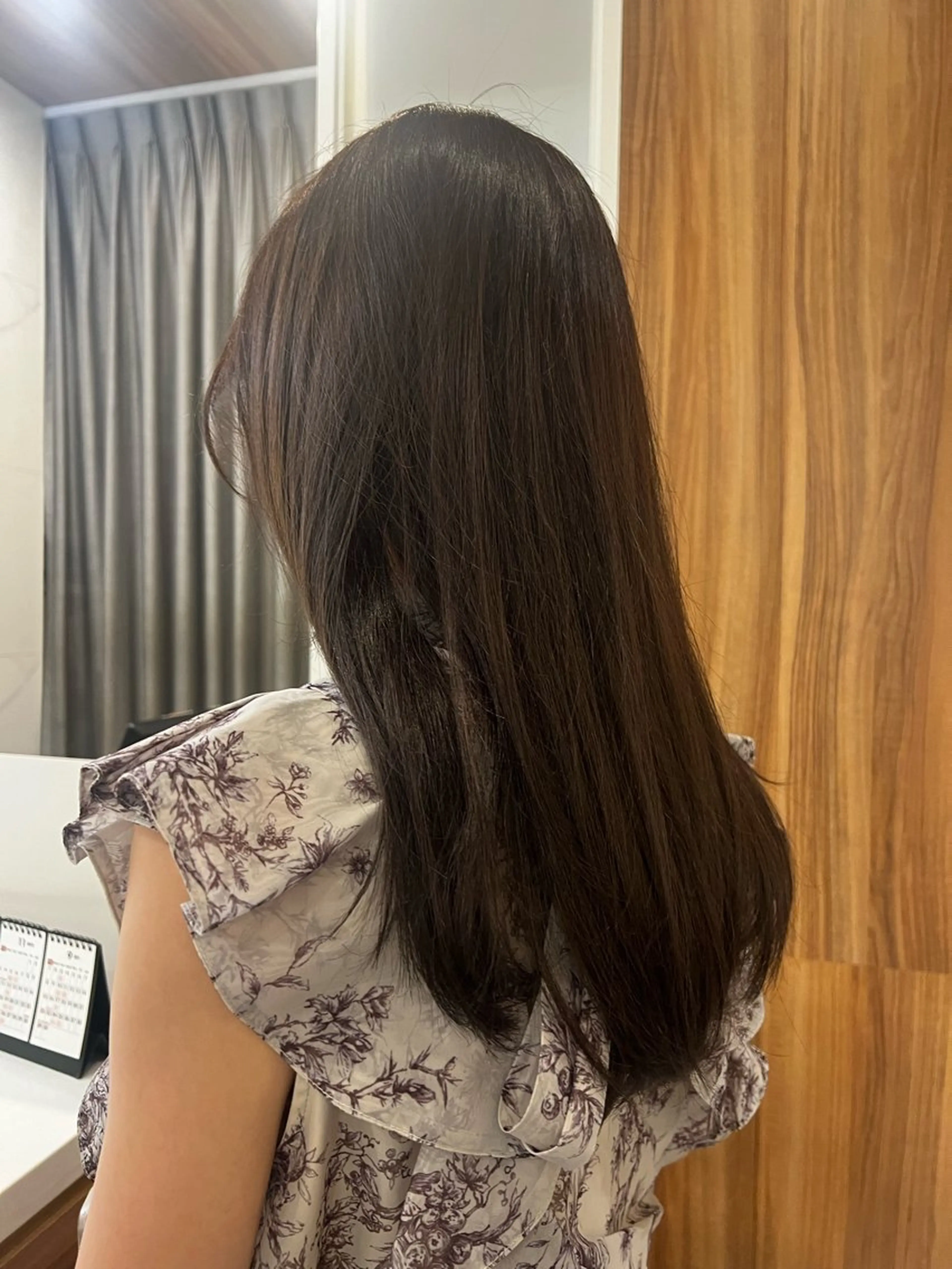 セミロング カラー トーンアップ🦢 ユメのヘアスタイル